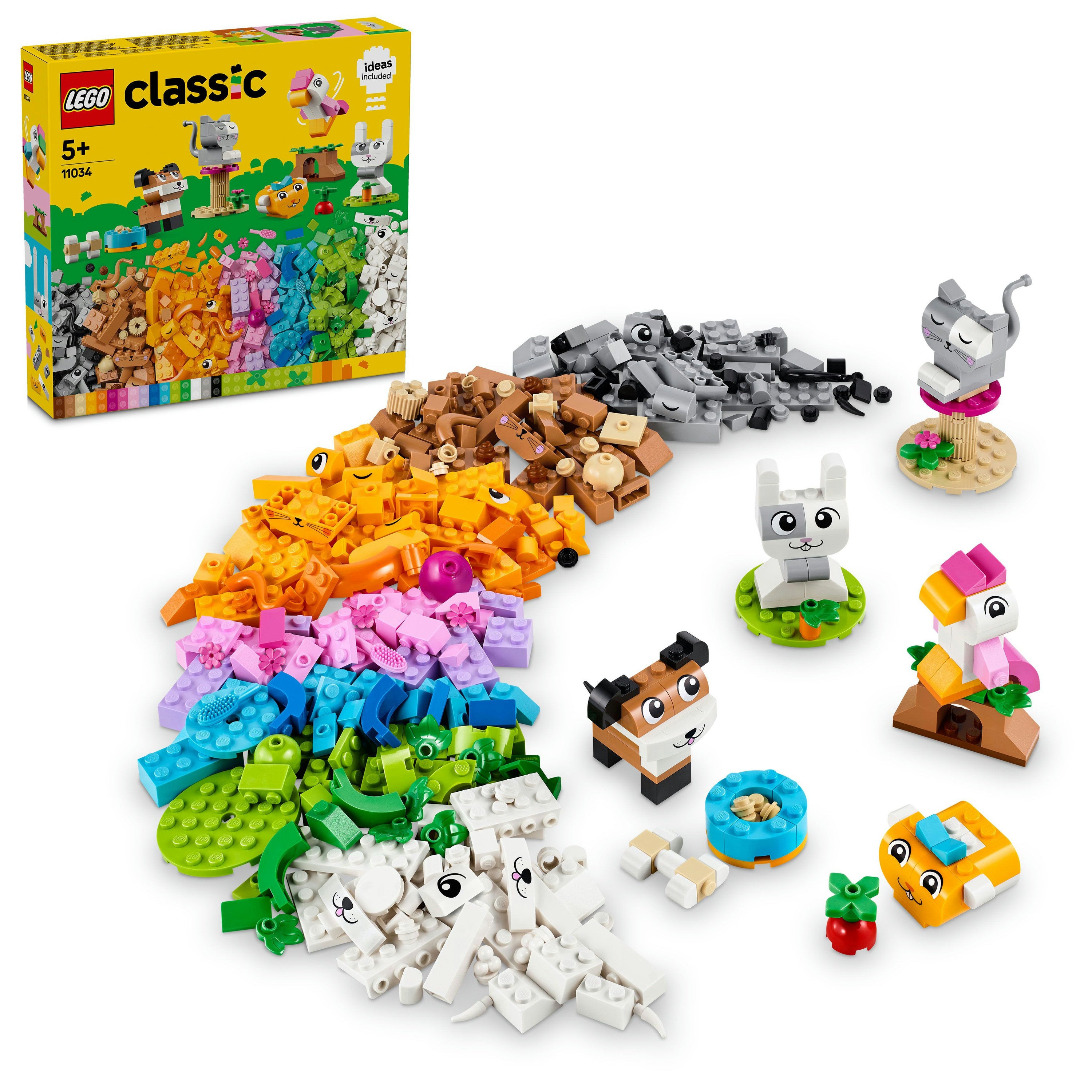 LEGO 11034 Creative Pets Building Set for Unisex 5+ Imaginative Animal Construction Toy