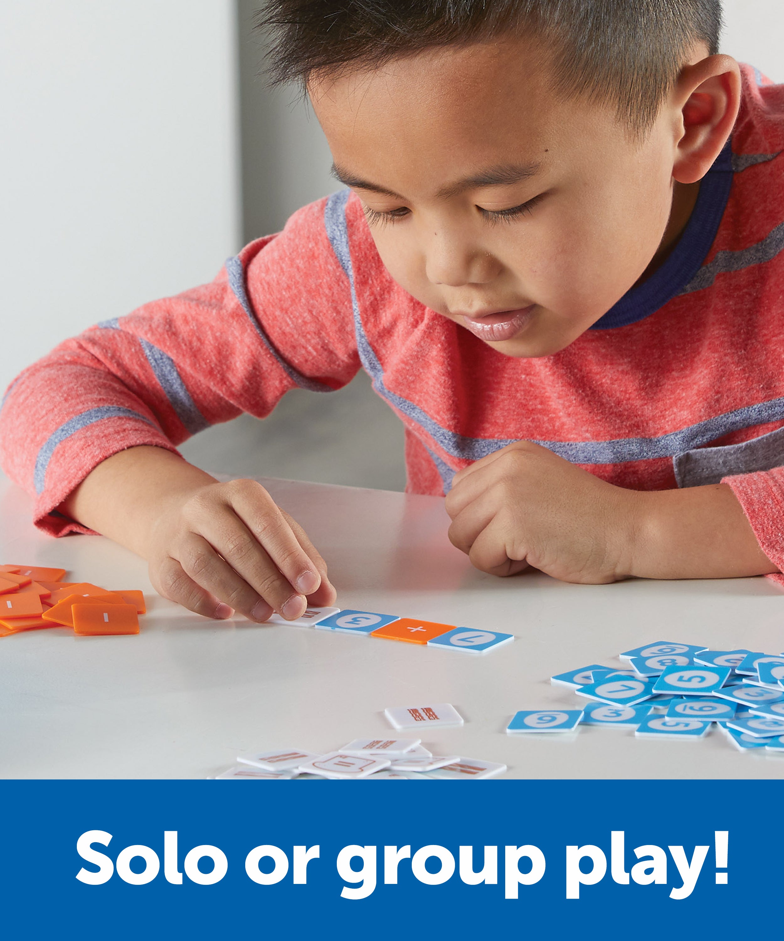 موارد التعلم - لعبة الرياضيات المختلطة، الجمع والطرح للأطفال، 87 قطعة في بيضة تخزين، للأعمار من 5 سنوات فما فوق