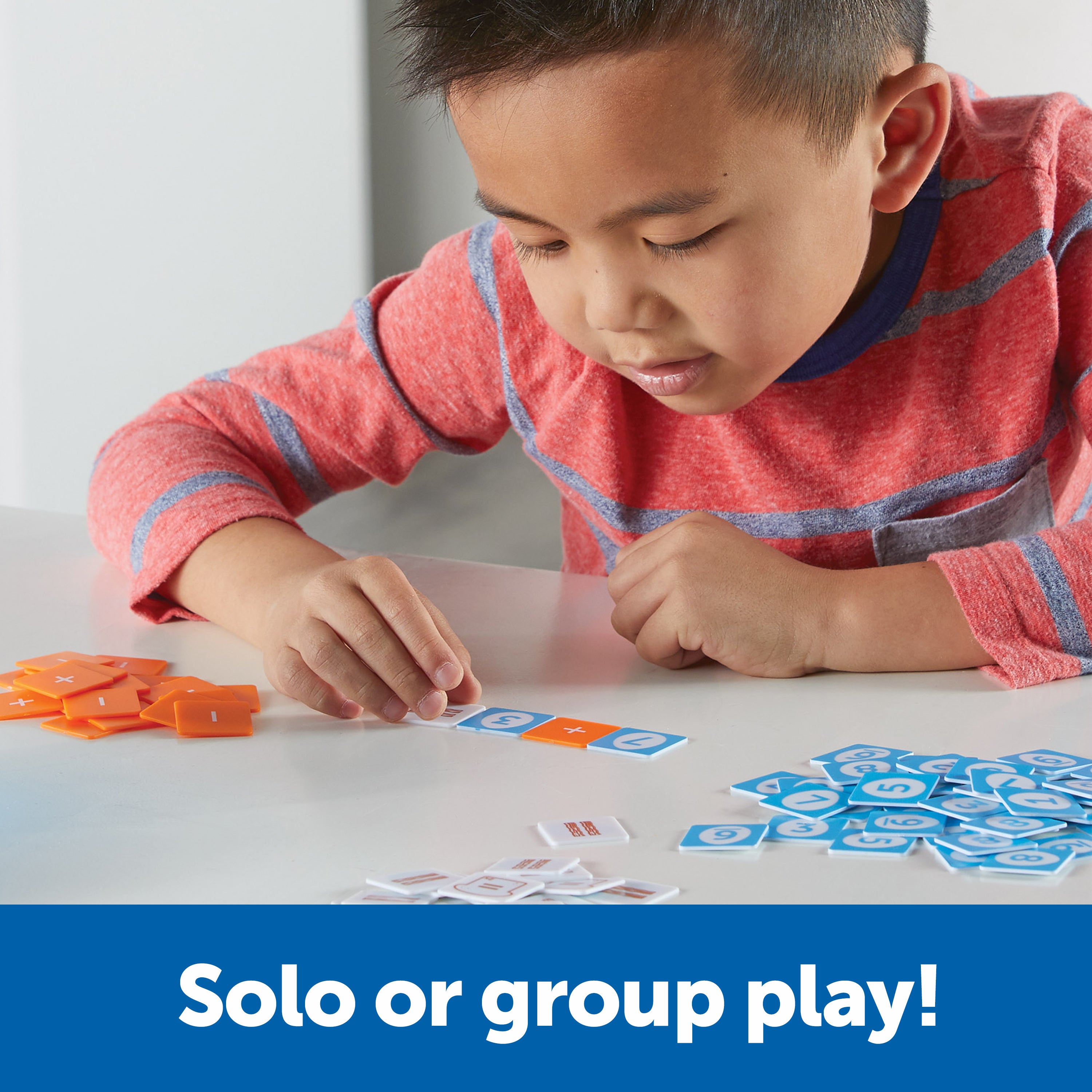 موارد التعلم - لعبة الرياضيات المختلطة، الجمع والطرح للأطفال، 87 قطعة في بيضة تخزين، للأعمار من 5 سنوات فما فوق