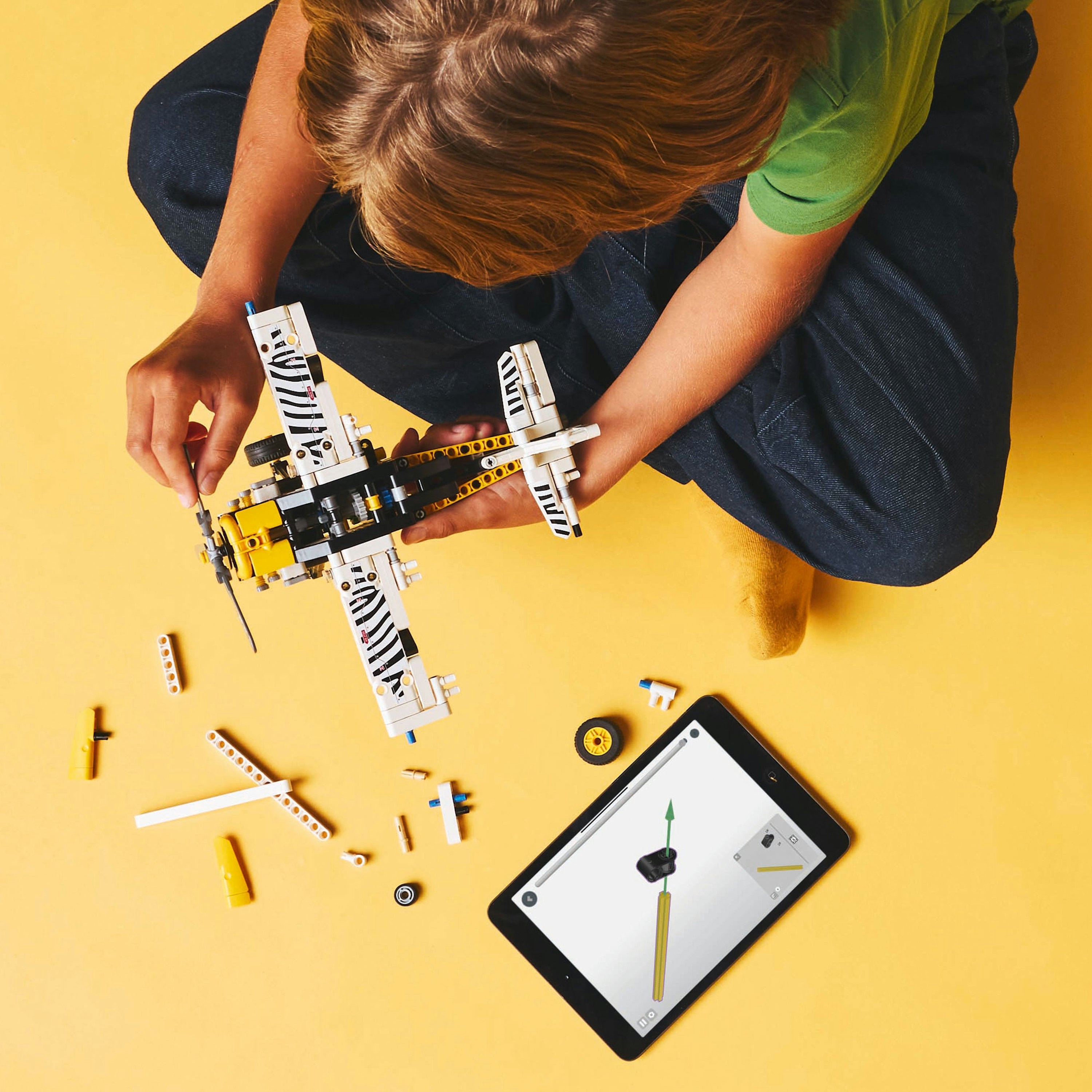 LEGO Technic 42198 Bush Plane V29 for Boys 8+ Realistic Aircraft Building Toy with Rotating Propeller