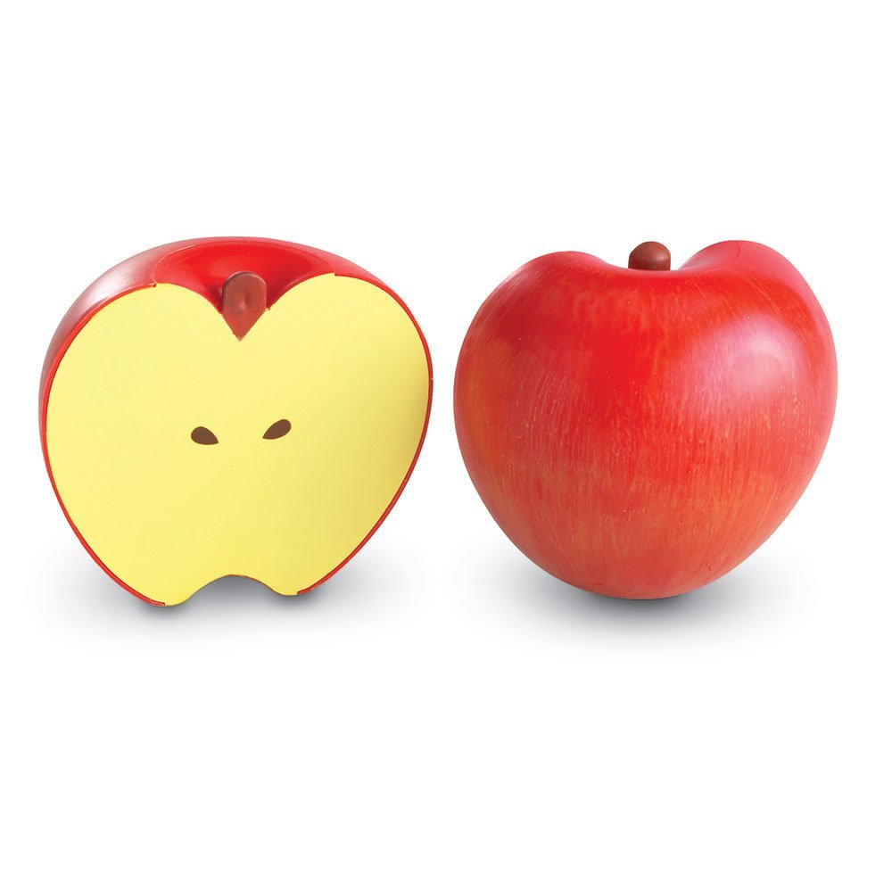 Learning Resources Magnetic Apple Fractions, Hands-On Learning Tool for Teaching Fractions, Equivalencies, and Basic Math Concepts