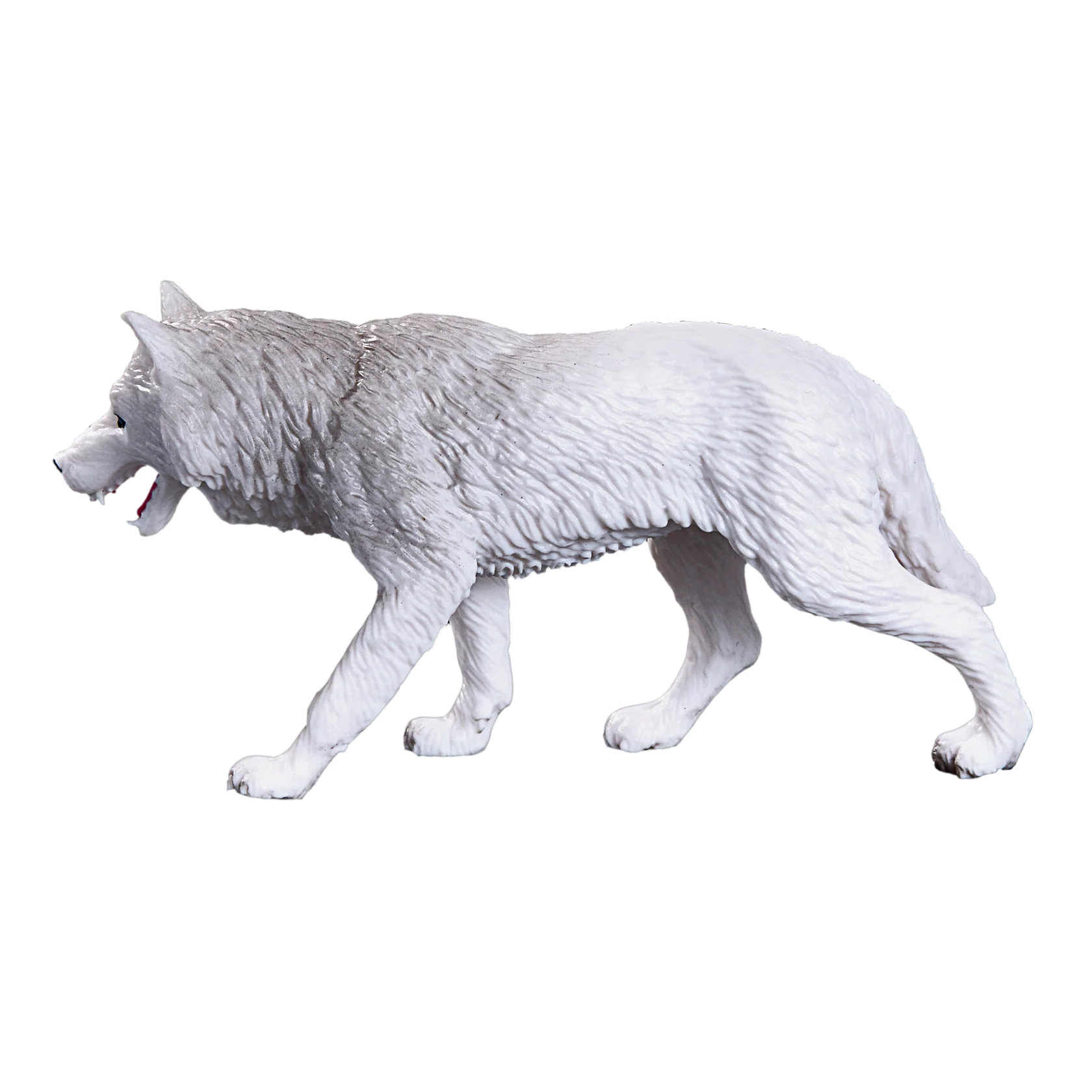 Mojo Arctic Wolf Medium Animal Figure Toy, Realistic Wildlife Collectible for Kids