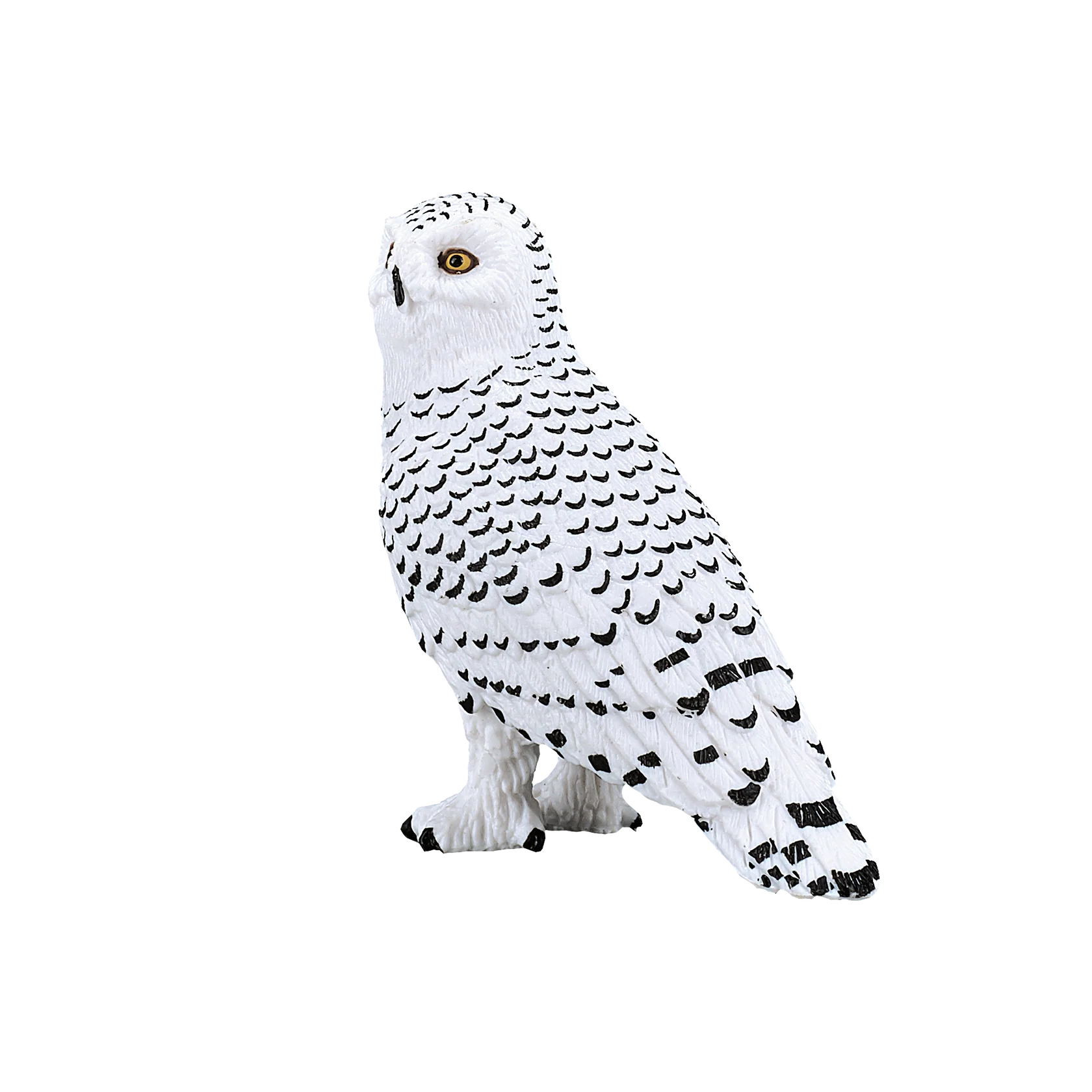 Mojo Snowy Owl Medium Animal Figure Toy, Realistic Arctic Bird Collectible for Kids