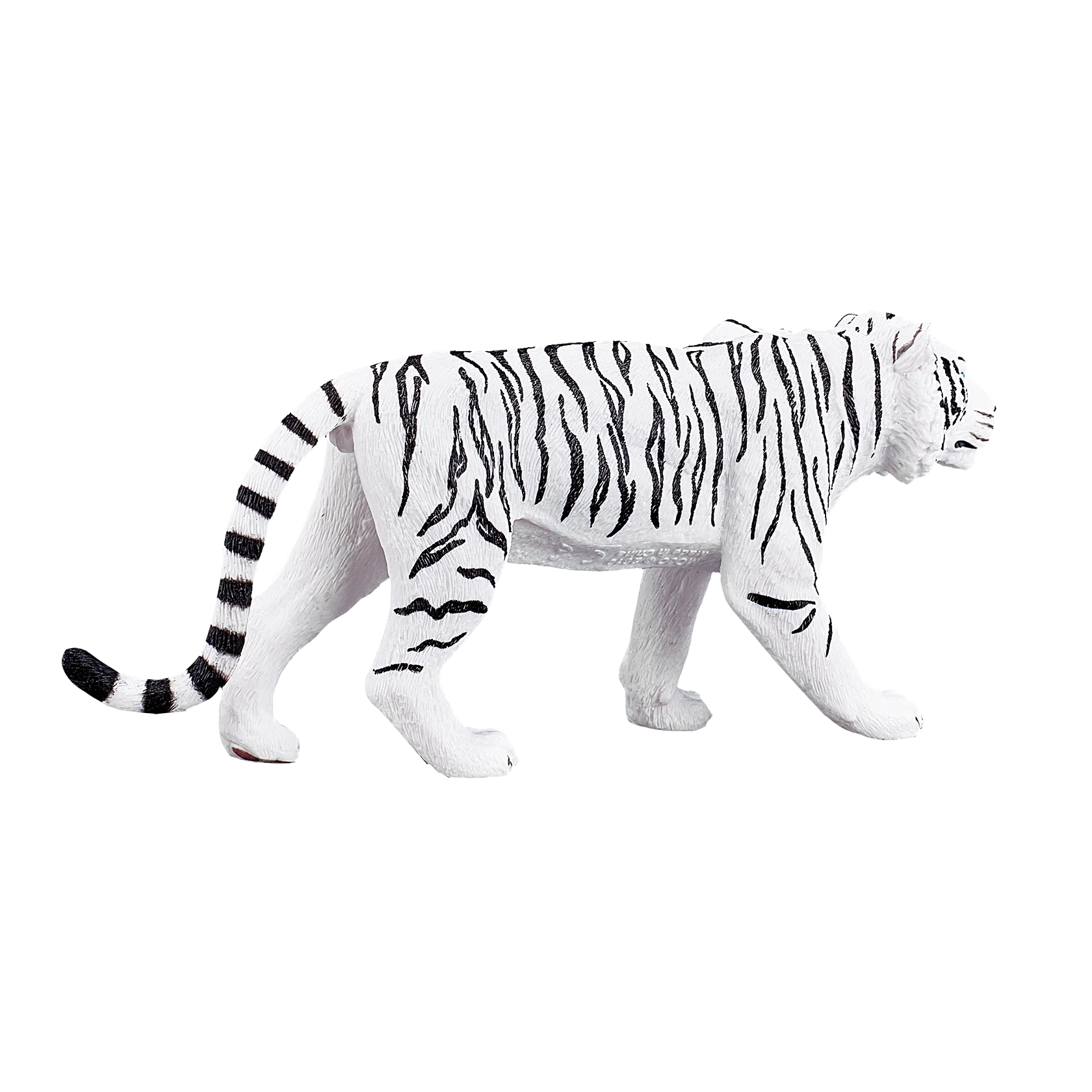 Mojo White Tiger XL Animal Figure Toy, Realistic Jungle Wildlife Collectible for Kids