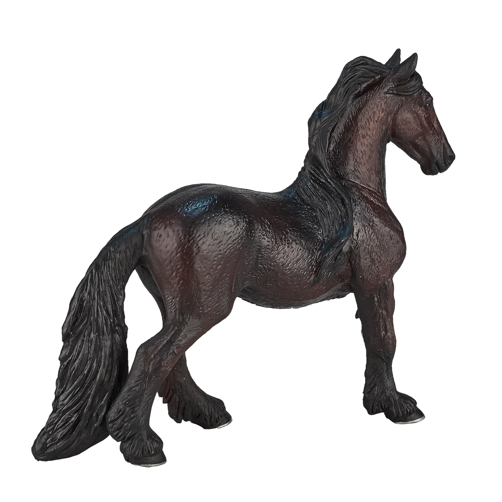 Mojo Friesian Mare XL Animal Figure Toy, Realistic Horse Collectible for Kids