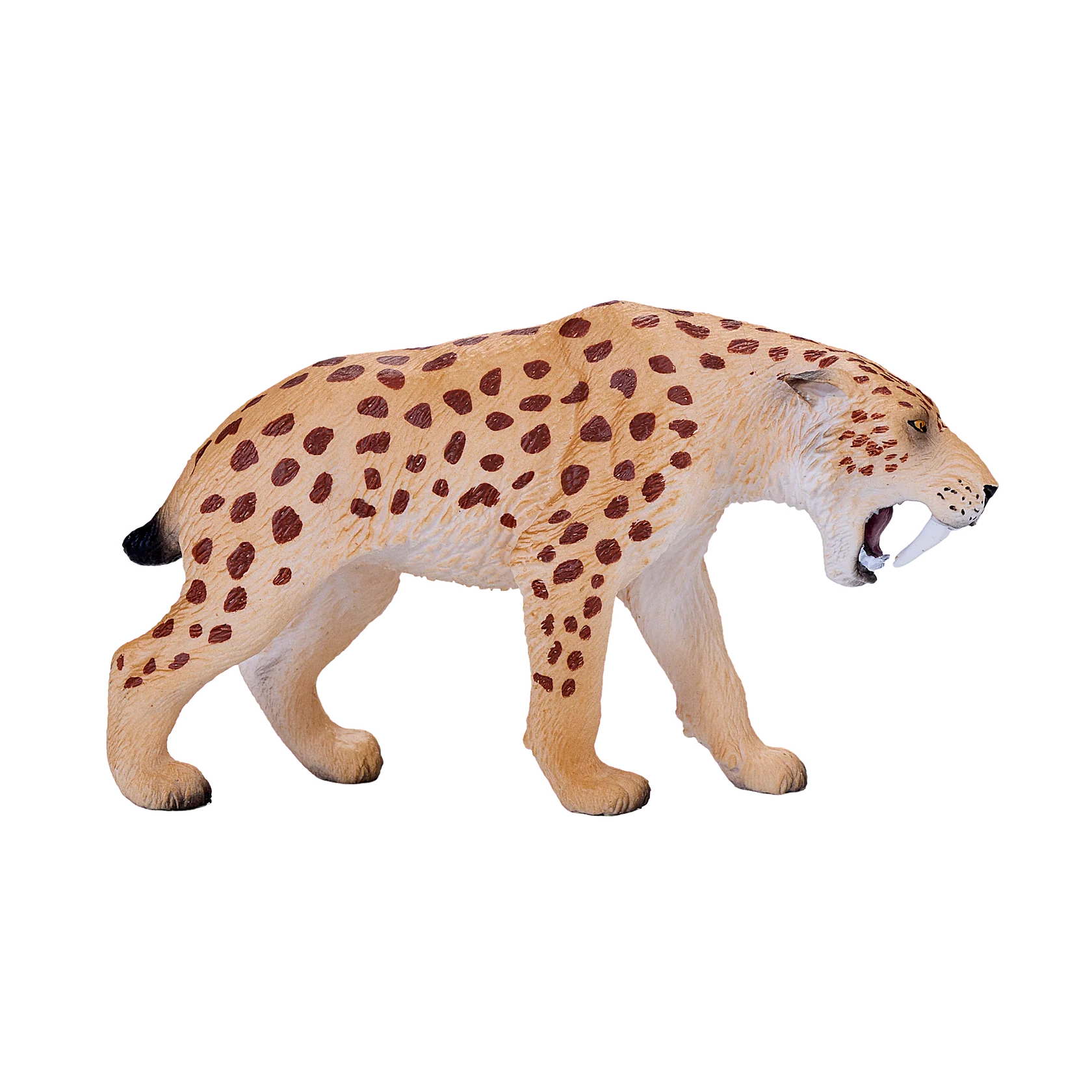 Mojo Smilodon XL Animal Figure Toy, Realistic Prehistoric Saber Tooth Tiger Collectible for Kids