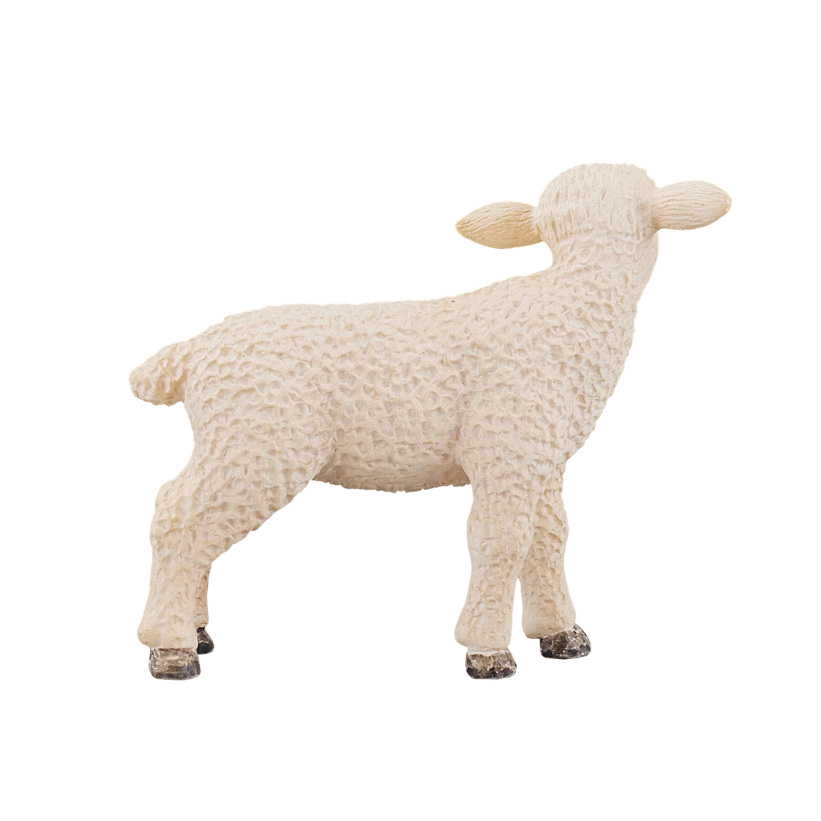 Mojo Lamb Standing Small Animal Figure Toy, Realistic Farm Collectible for Boys and Girls