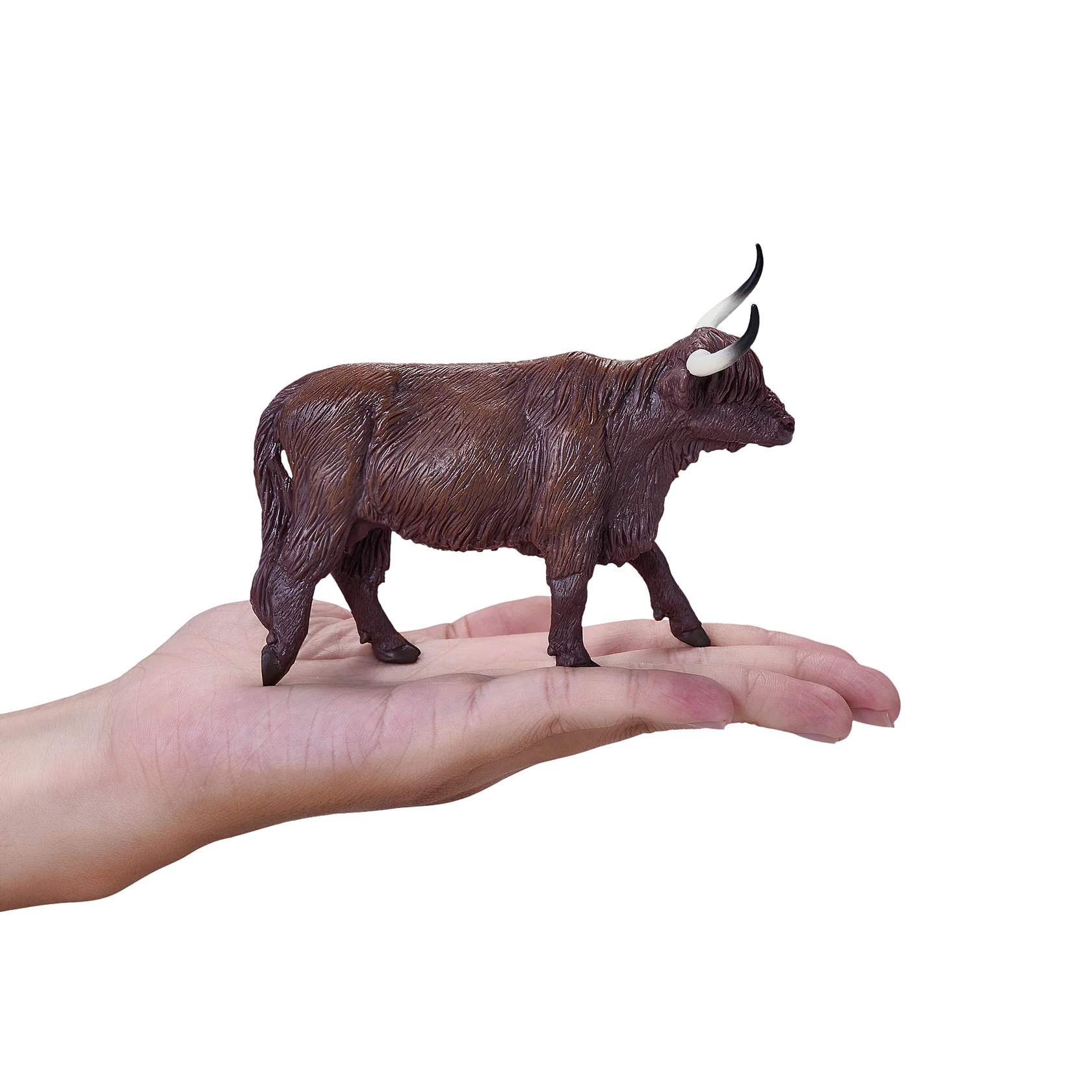 Mojo Highland Cow XL Animal Figure Toy, Realistic Farm Animal Collectible for Kids