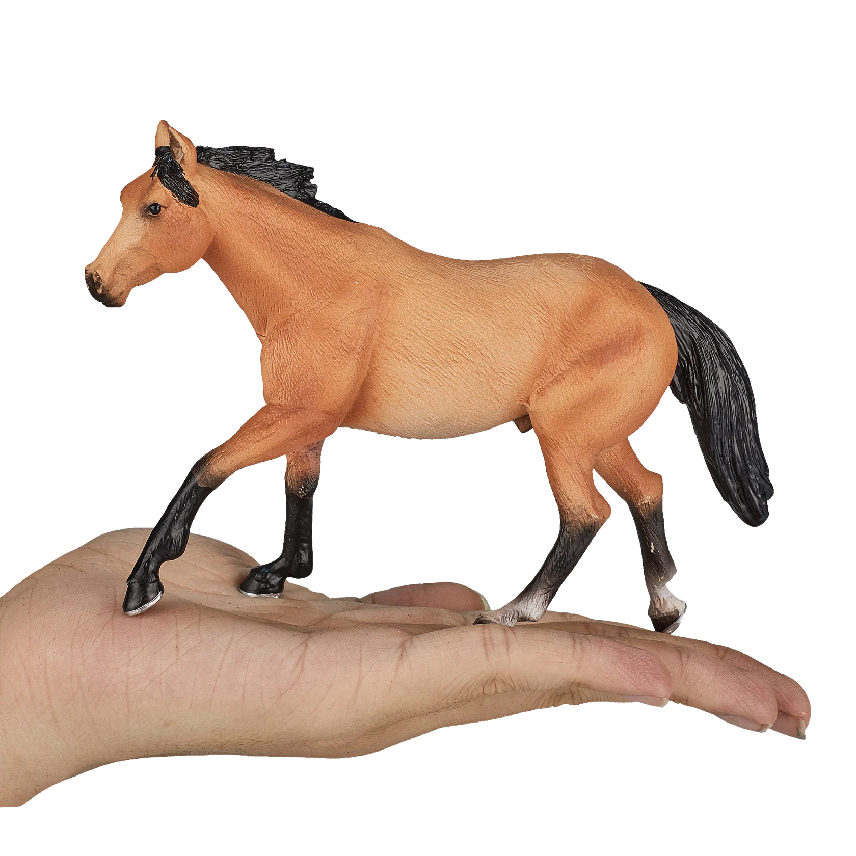 Mojo Quarter Horse Buckskin XL Animal Figure Toy, Realistic Farm Horse Collectible for Kids