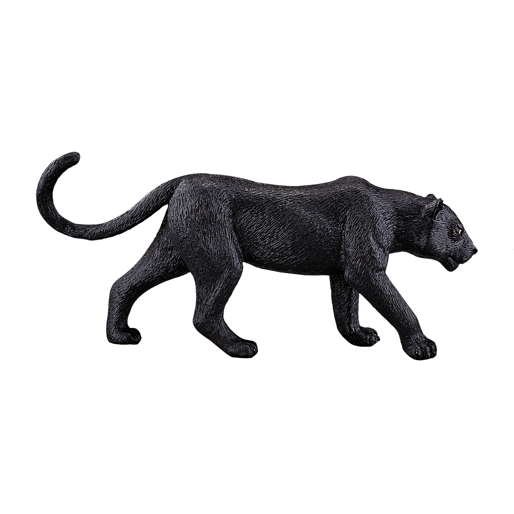 Mojo Black Panther Large Animal Figure Toy, Realistic Jungle Wildlife Collectible for Kids