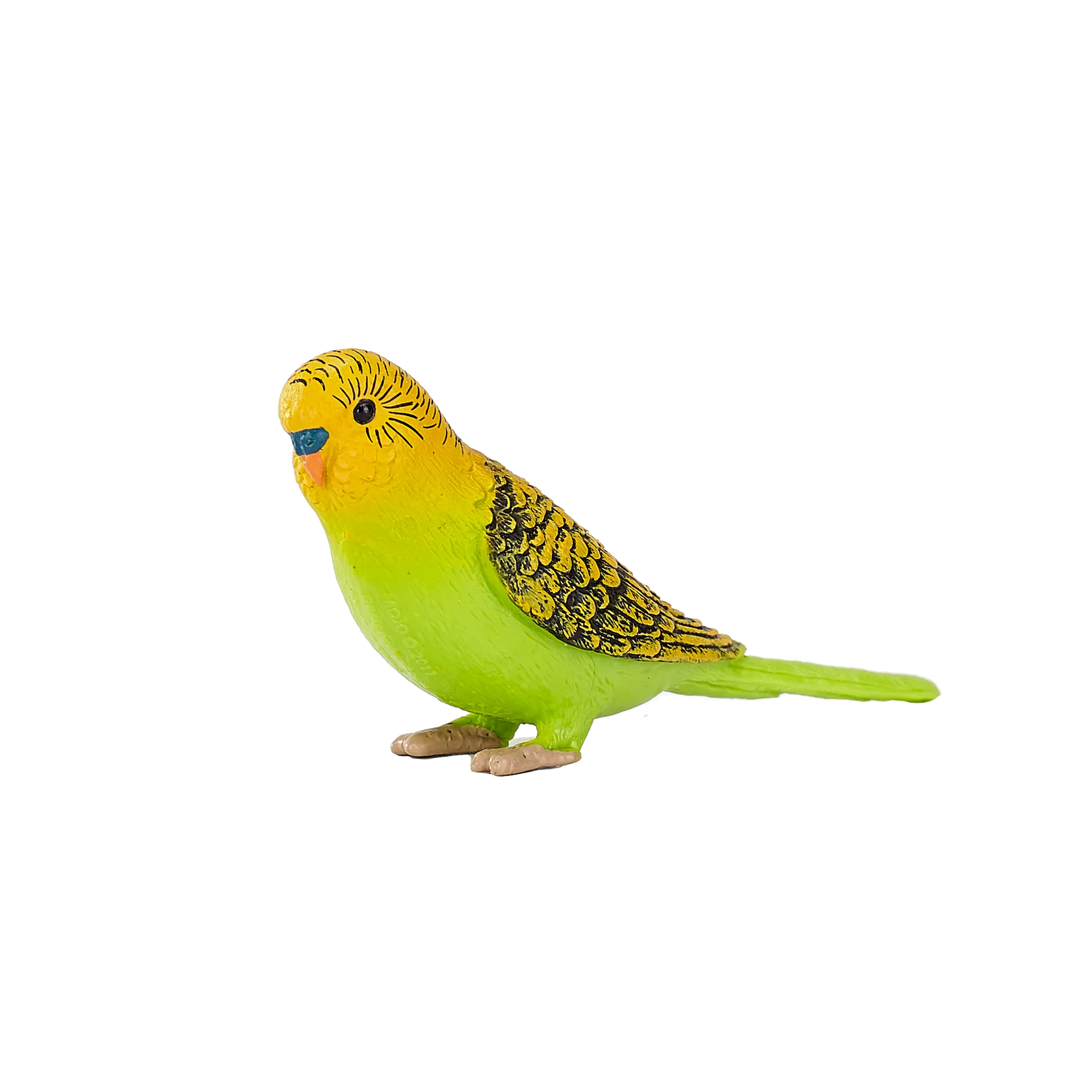 Mojo Budgerigar Green Small Animal Figure Toy, Realistic Bird Collectible for Kids and Nature Lovers