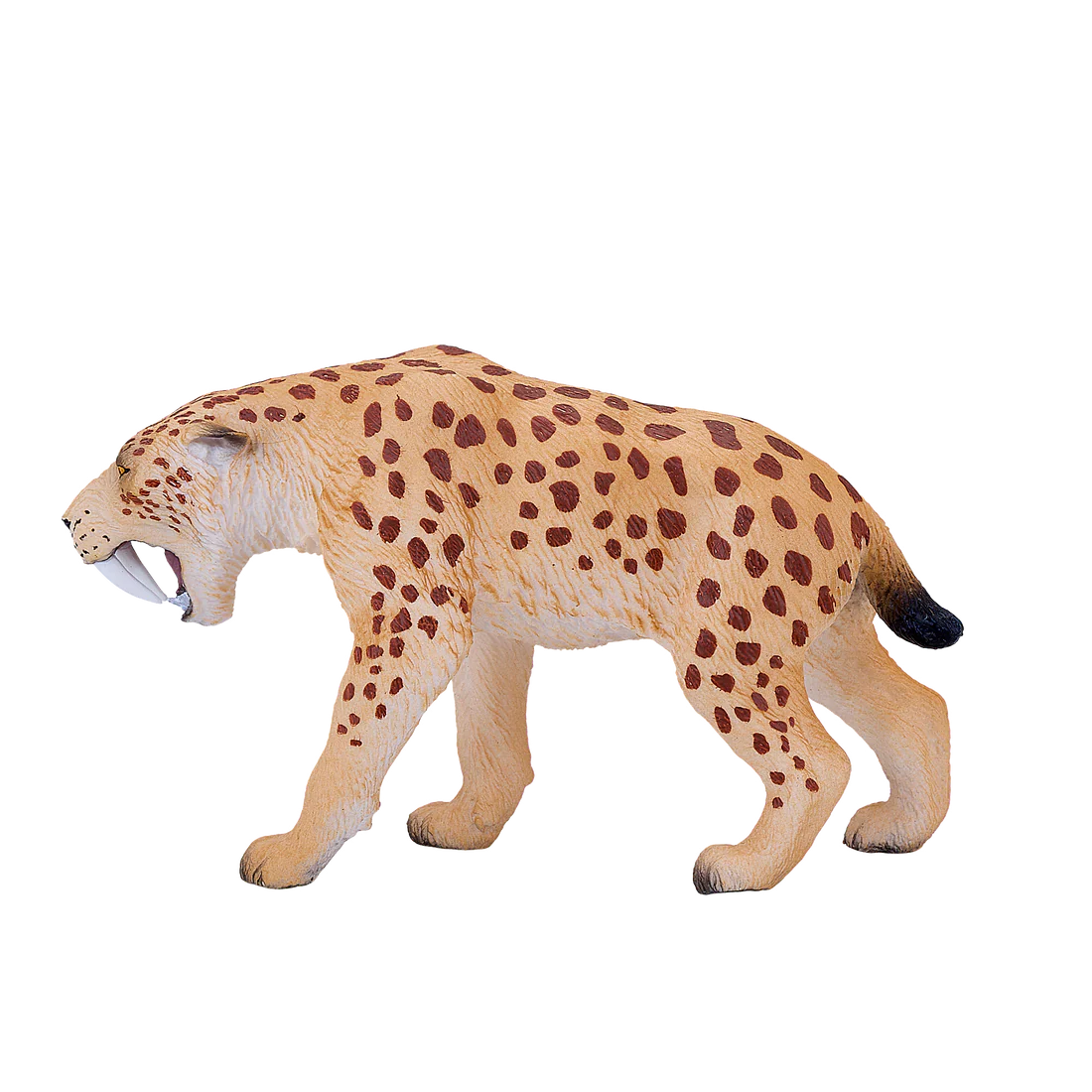 Mojo Smilodon XL Animal Figure Toy, Realistic Prehistoric Saber Tooth Tiger Collectible for Kids