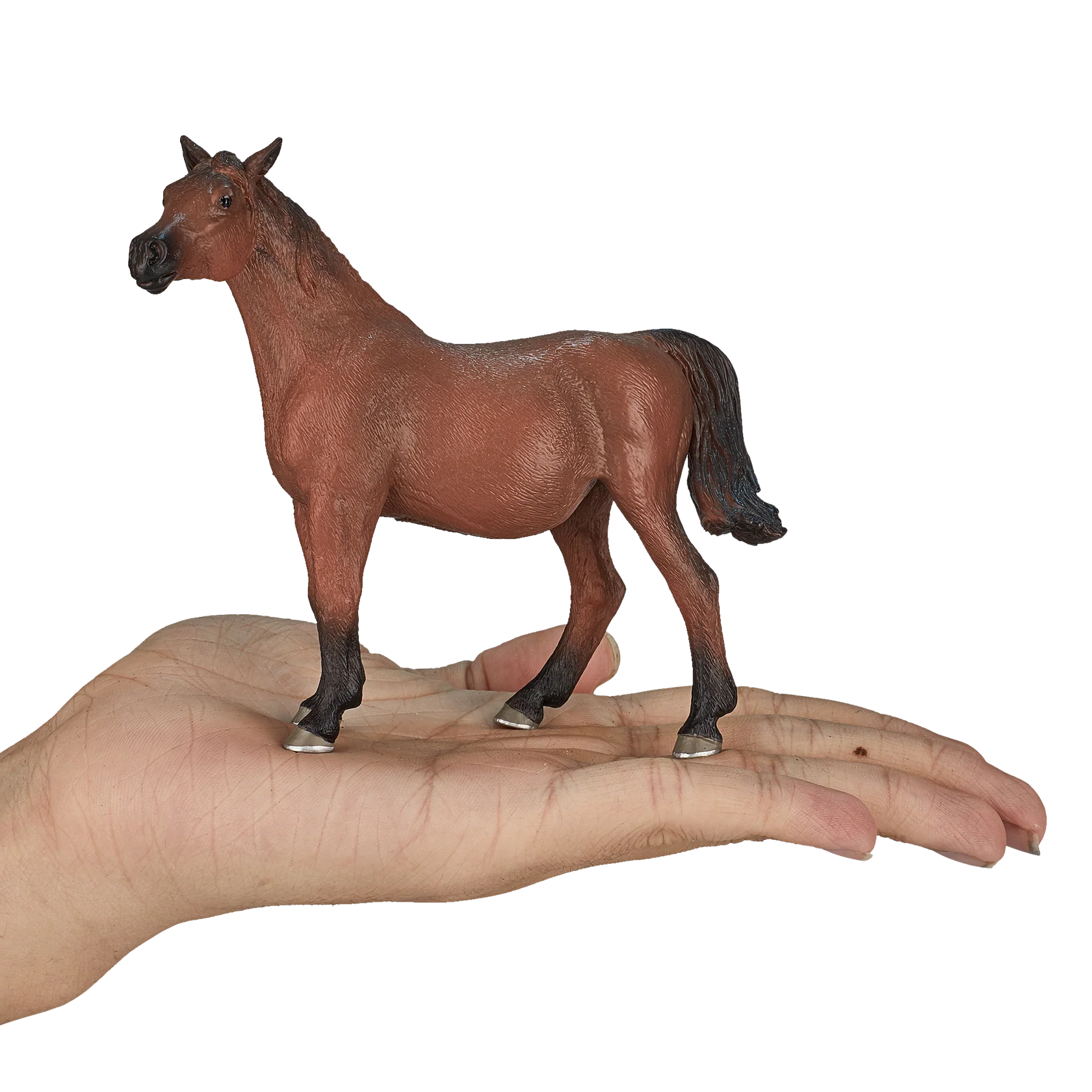 Mojo Arabian Mare in Foal XL Animal Figure Toy, Realistic Horse Collectible for Kids