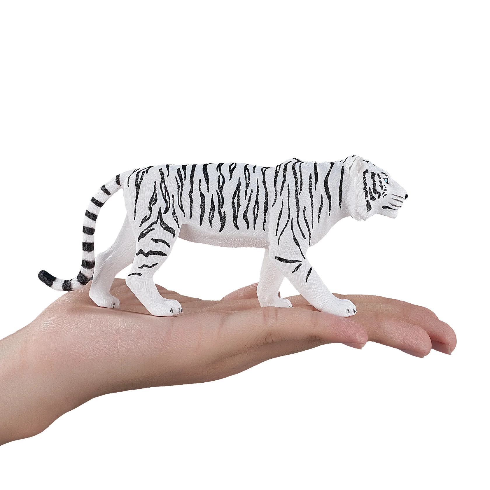 Mojo White Tiger XL Animal Figure Toy, Realistic Jungle Wildlife Collectible for Kids