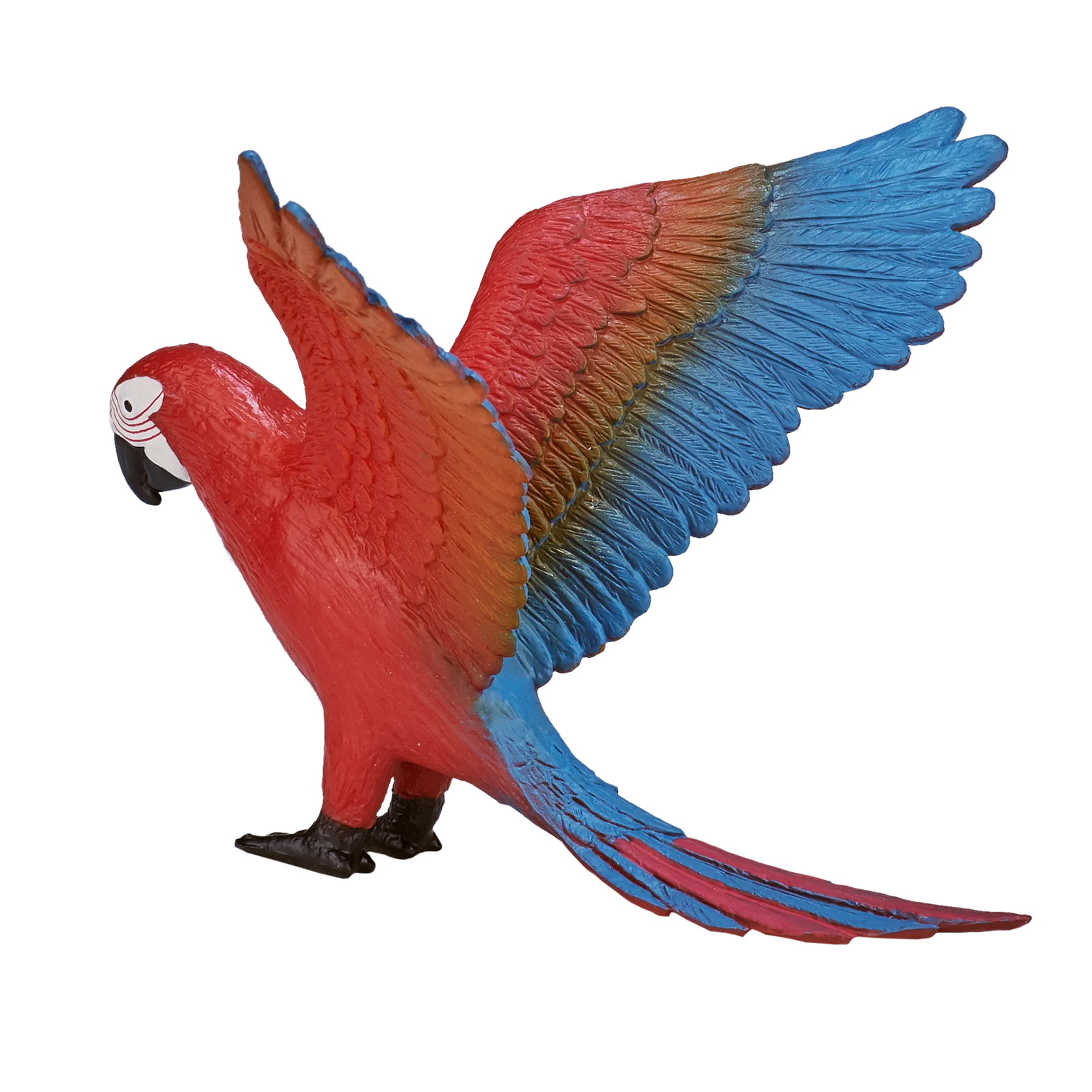 Mojo Parrot Large Animal Figure Toy, Colorful Bird Collectible for Kids
