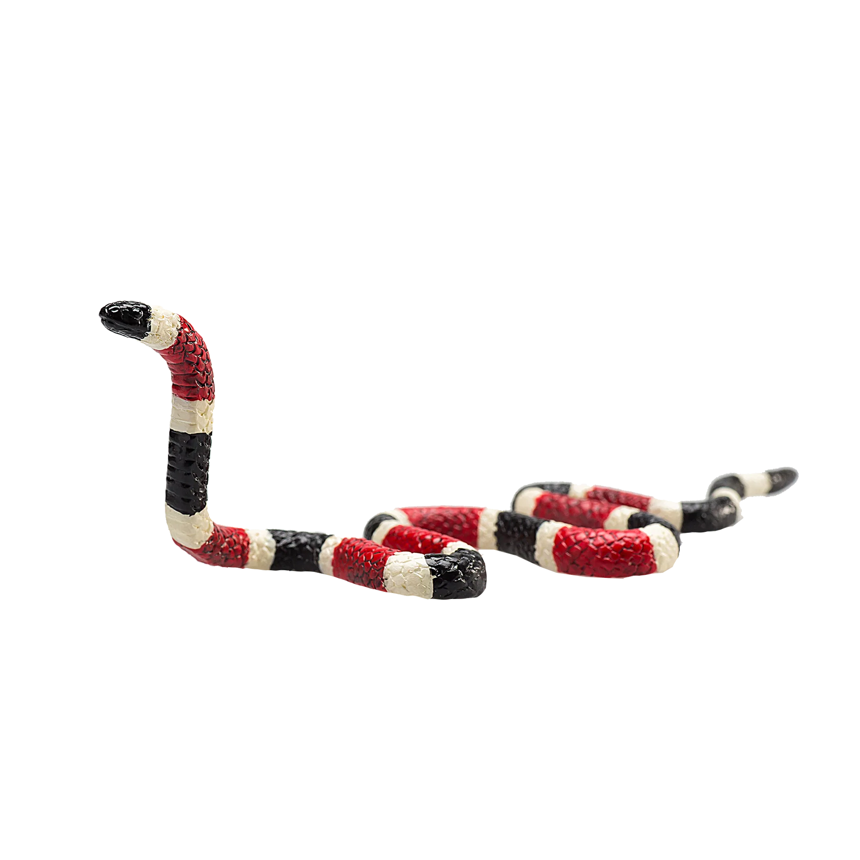 Mojo Coral Snake Medium Animal Figure Toy, Realistic Reptile Collectible for Kids