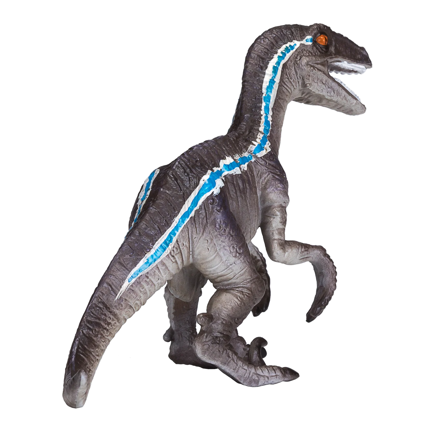 Mojo Velociraptor Crouching Medium Animal Figure Toy, Realistic Dinosaur Collectible for Kids