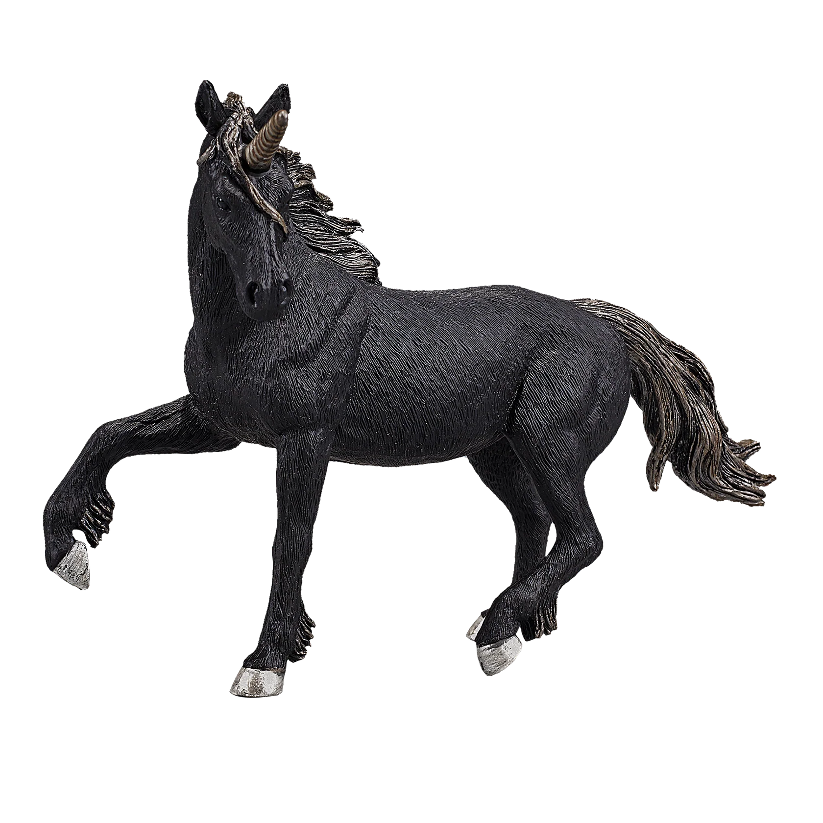 Black Unicorn XXL Fantasy Animal Figure Toy, Magical Collectible for Kids
