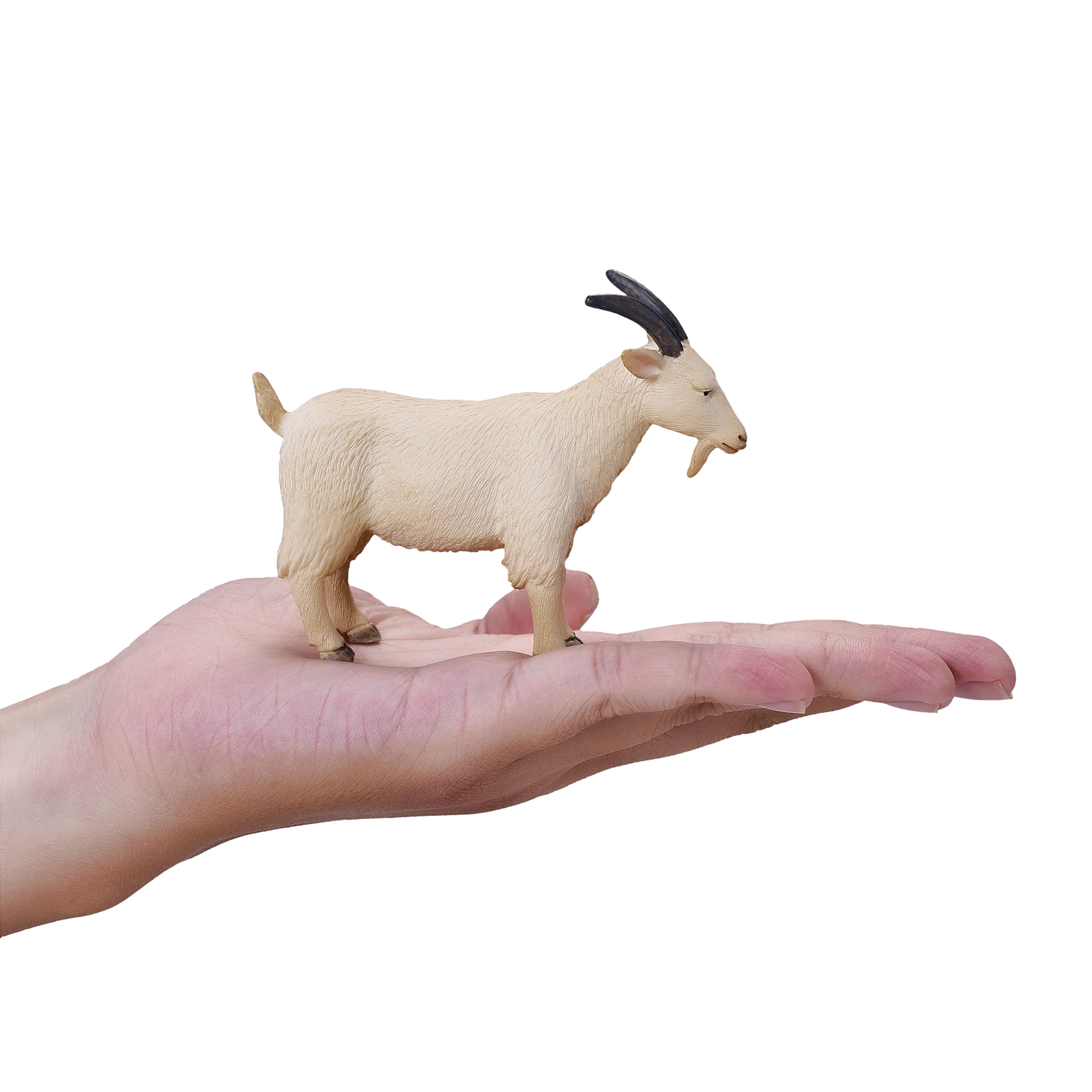 Mojo Billy Goat Medium Animal Figure Toy, Realistic Farm Animal Collectible for Kids