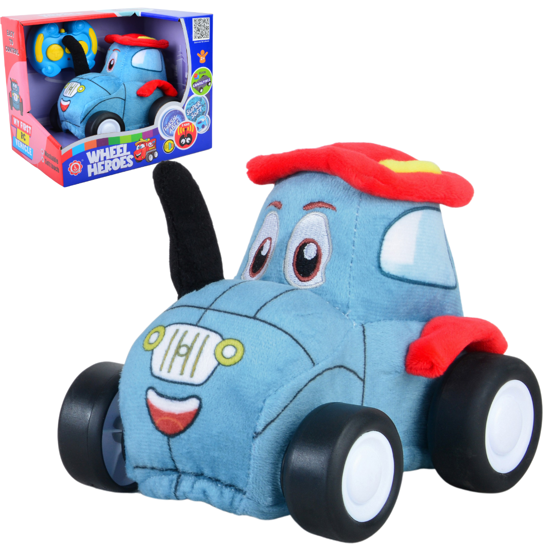 Farm Truck Plush Car, Soft Remote Control Toy with Lights and Sounds, Creative Farming Fun for Boys Aged 3+