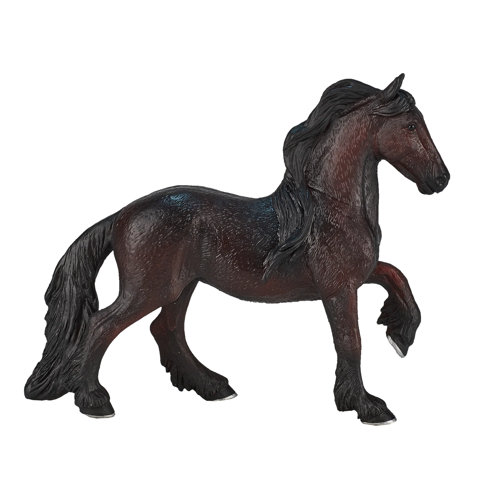 Mojo Friesian Mare XL Animal Figure Toy, Realistic Horse Collectible for Kids
