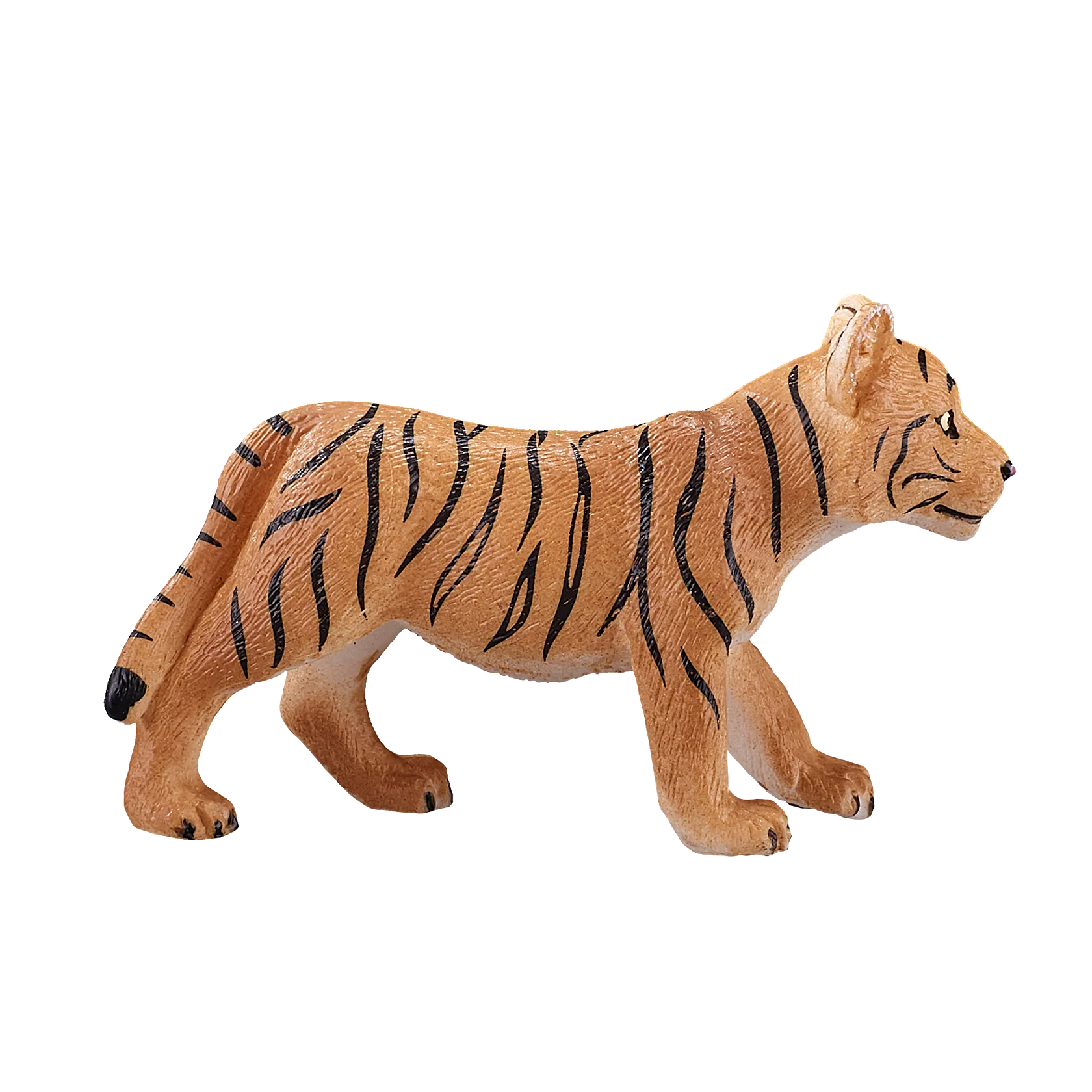 Mojo Tiger Cub Standing Small Animal Figure Toy, Realistic Wildlife Collectible for Kids