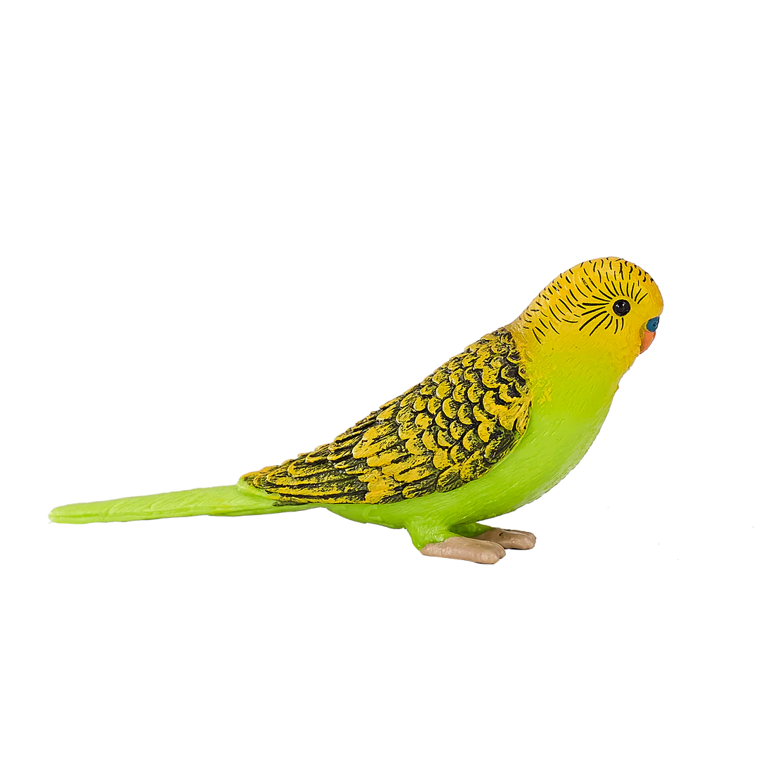 Mojo Budgerigar Green Small Animal Figure Toy, Realistic Bird Collectible for Kids and Nature Lovers