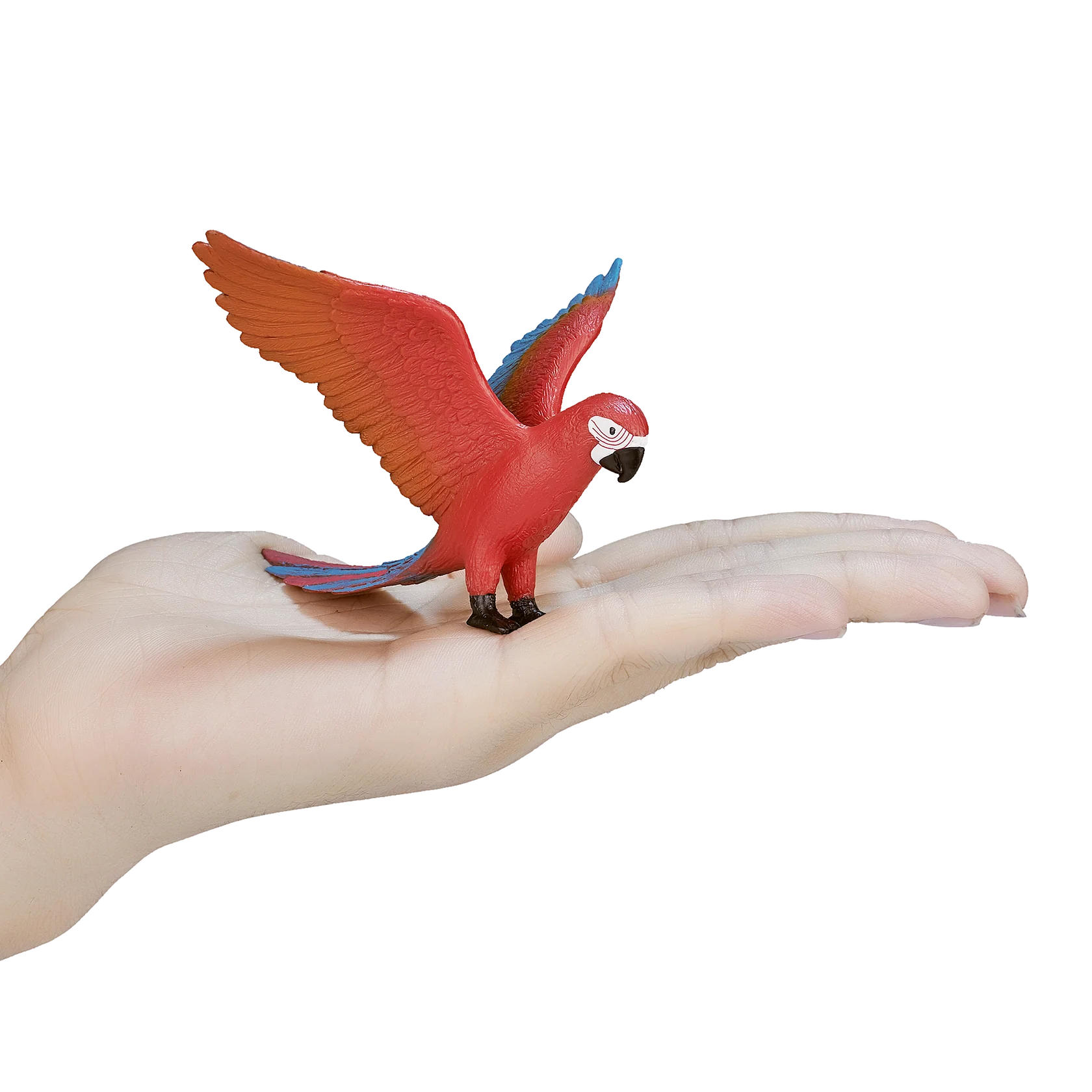 Mojo Parrot Large Animal Figure Toy, Colorful Bird Collectible for Kids