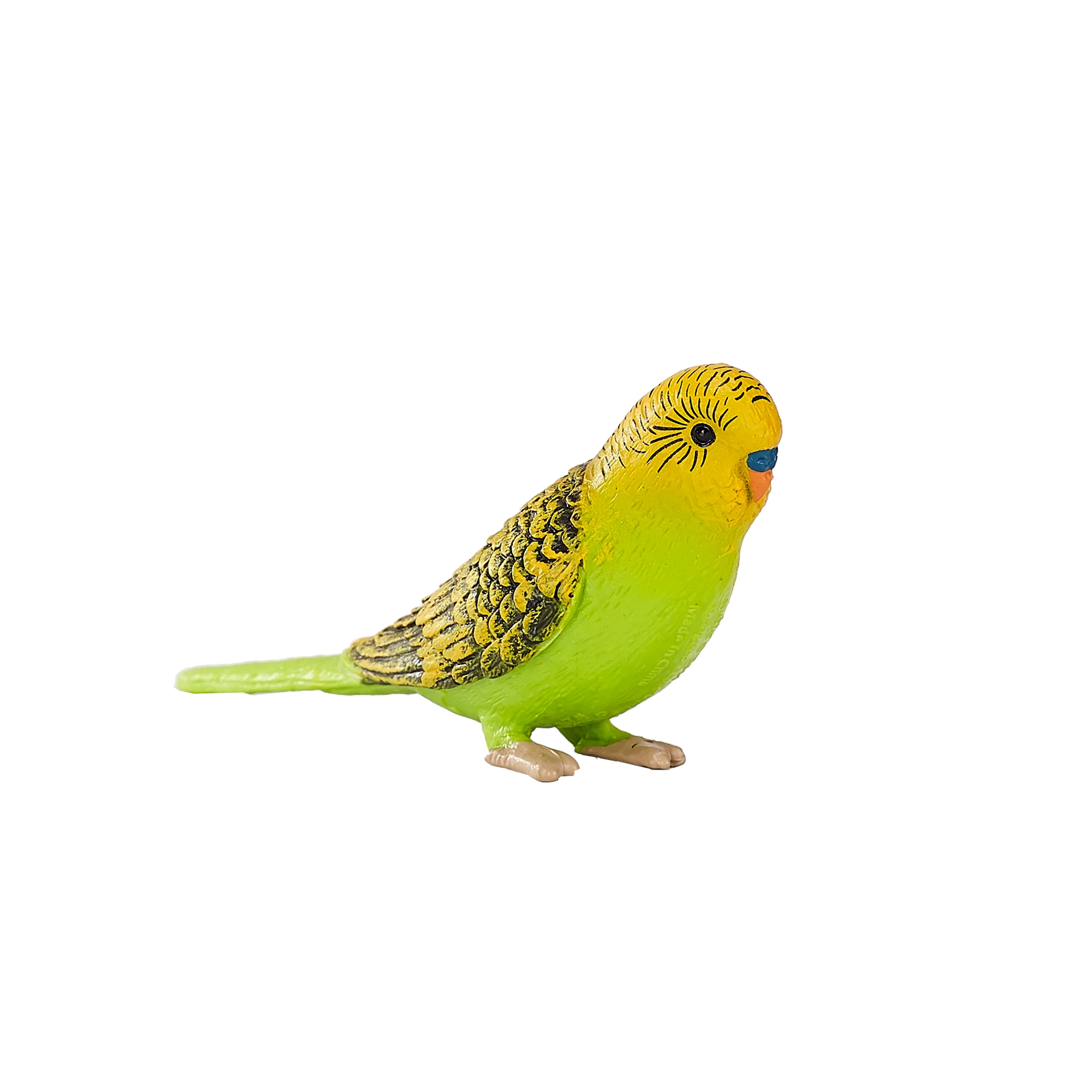 Mojo Budgerigar Green Small Animal Figure Toy, Realistic Bird Collectible for Kids and Nature Lovers