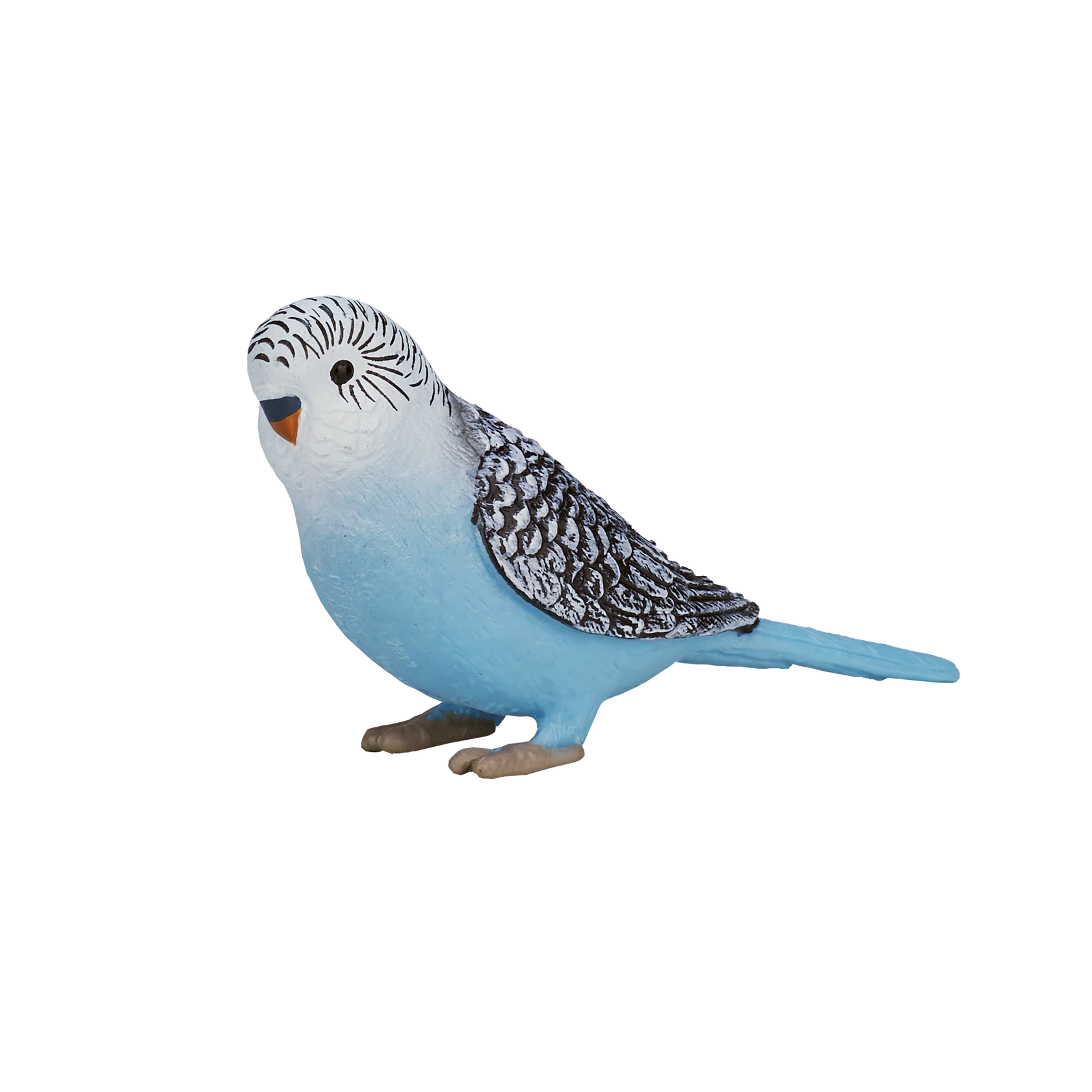Mojo Budgerigar Blue Small Animal Figure Toy, Lifelike Bird Collectible for Kids