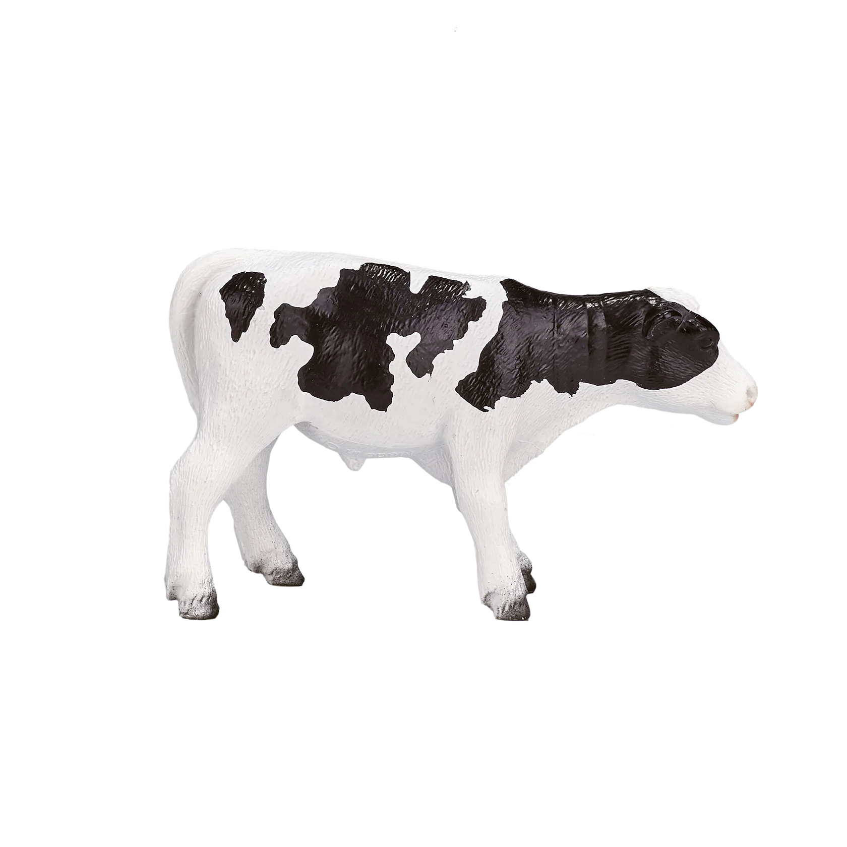 Mojo Holstein Calf Standing Medium Animal Figure Toy, Realistic Farm Collectible for Kids