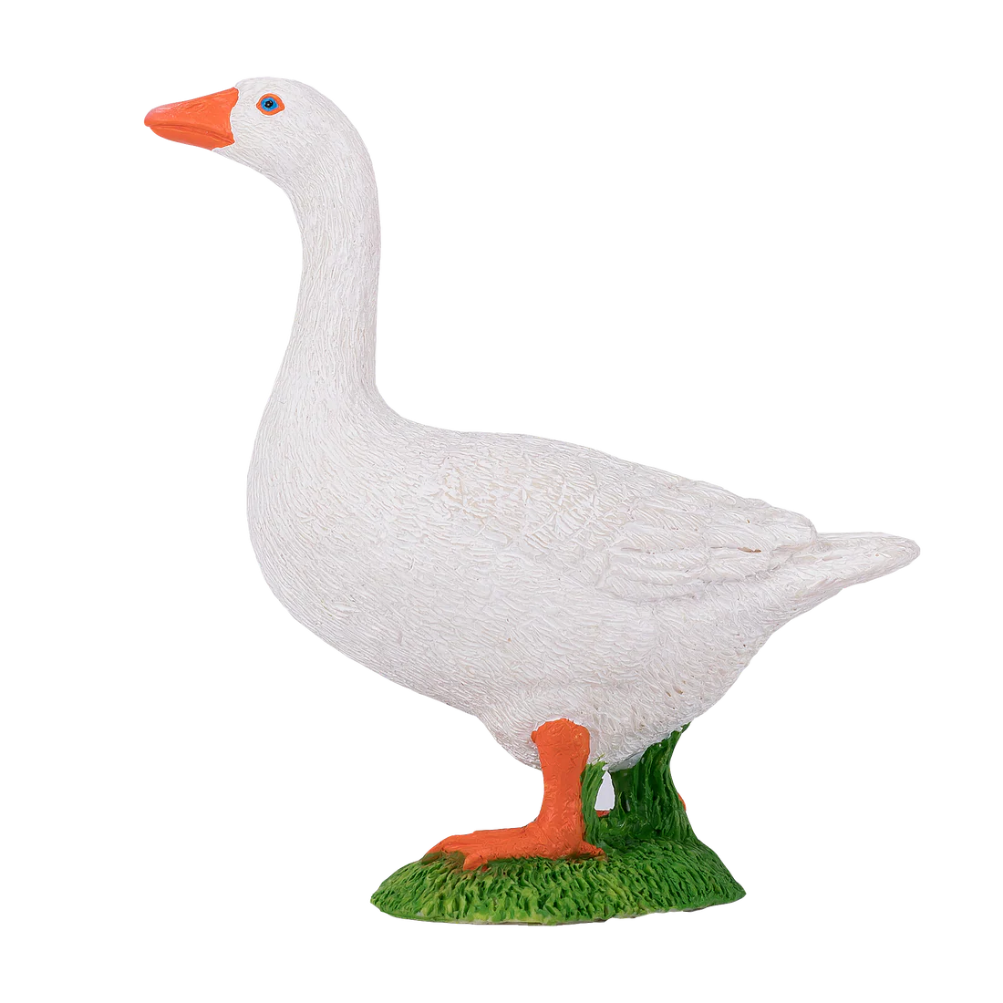 Mojo Goose White Medium Animal Figure Toy, Realistic Farm Bird Collectible for Kids