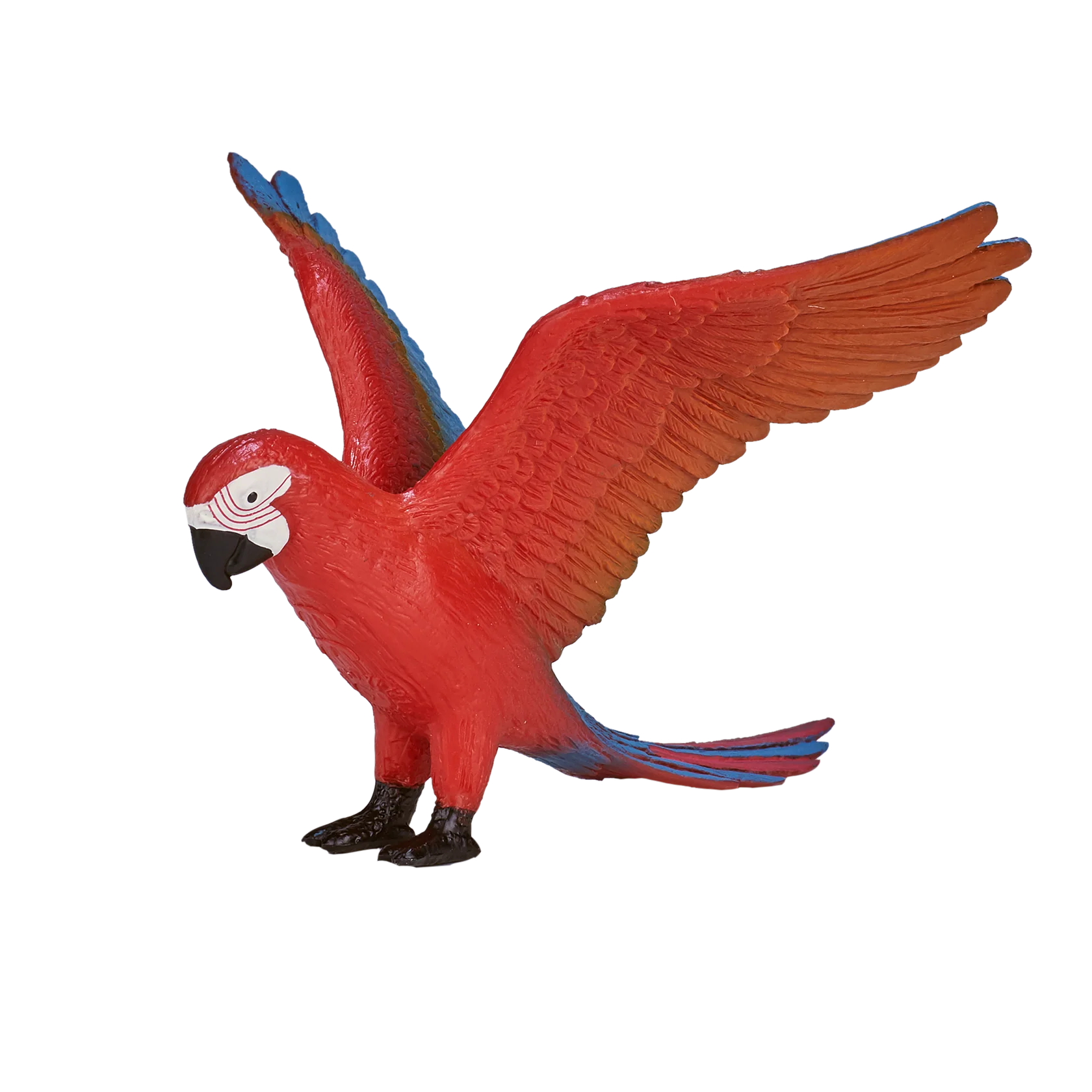Mojo Parrot Large Animal Figure Toy, Colorful Bird Collectible for Kids