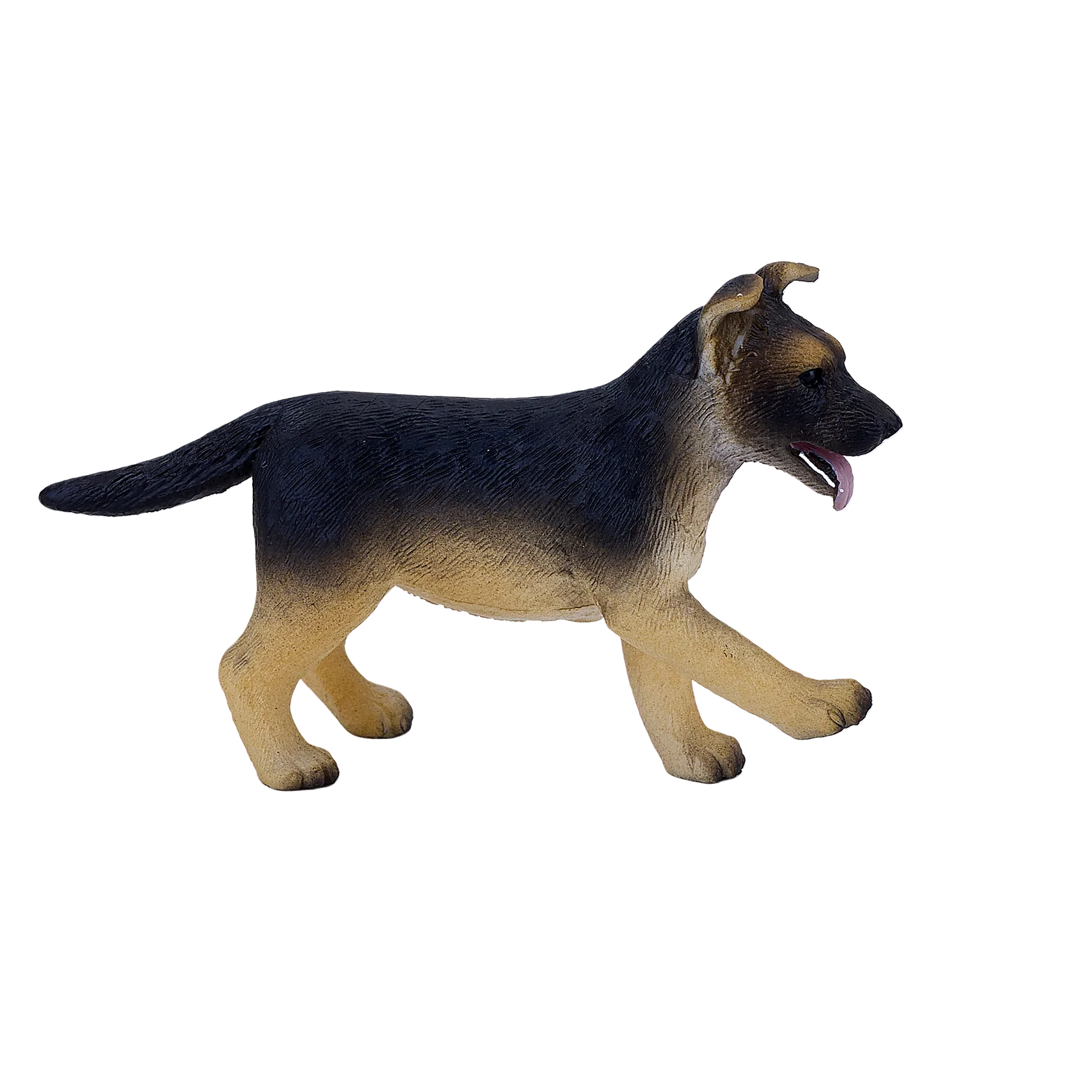 Mojo German Shepherd Puppy Small Animal Figure Toy, Lifelike Dog Collectible for Children