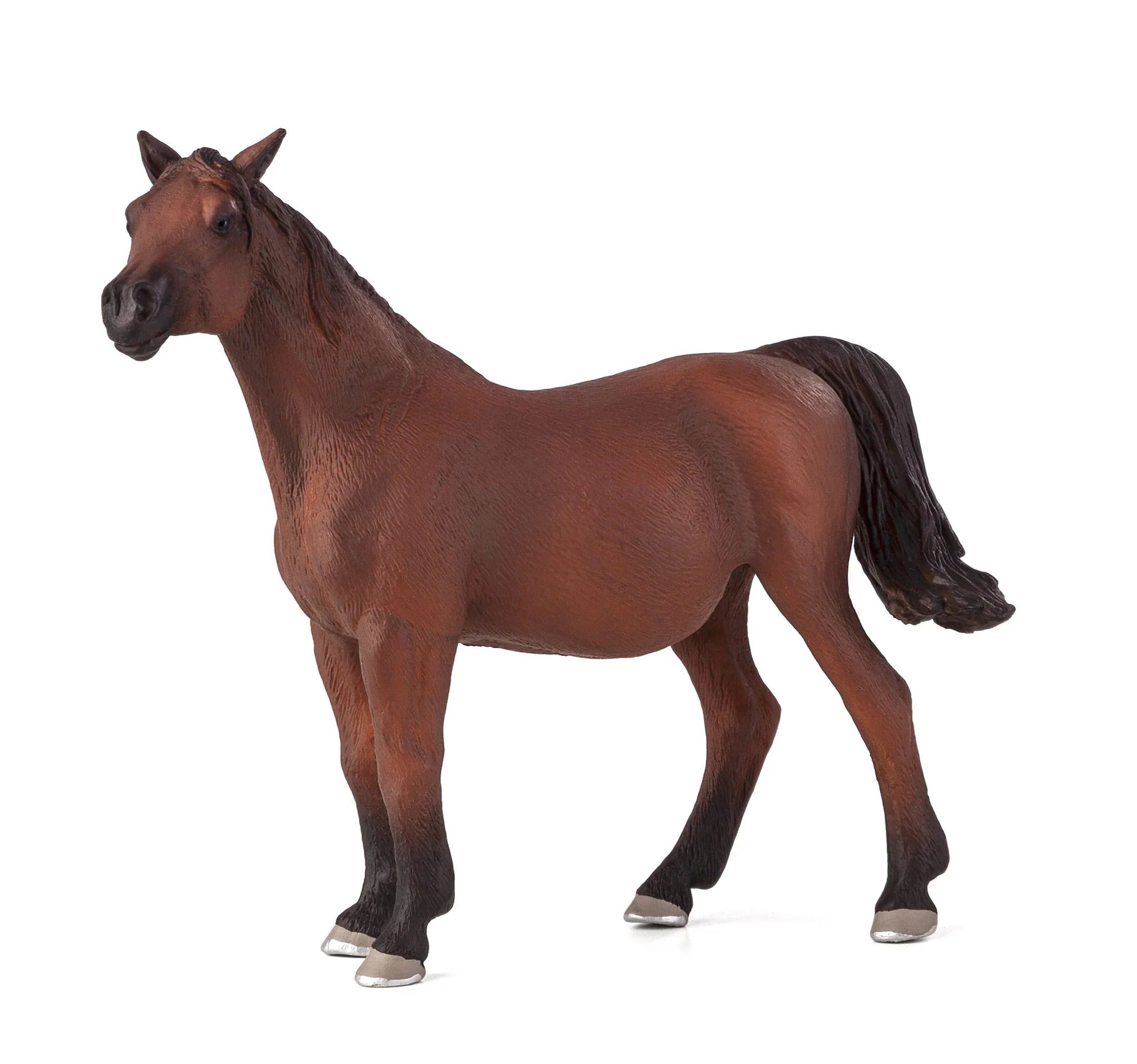 Mojo Arabian Mare in Foal XL Animal Figure Toy, Realistic Horse Collectible for Kids