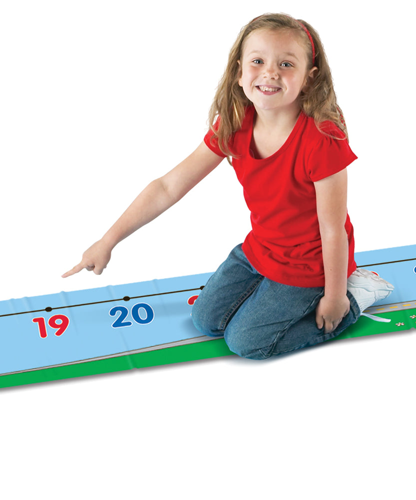 Learning Resources 0–30 Number Line Floor Mat Durable Vinyl Math Mat for Kids Ages 5 Plus