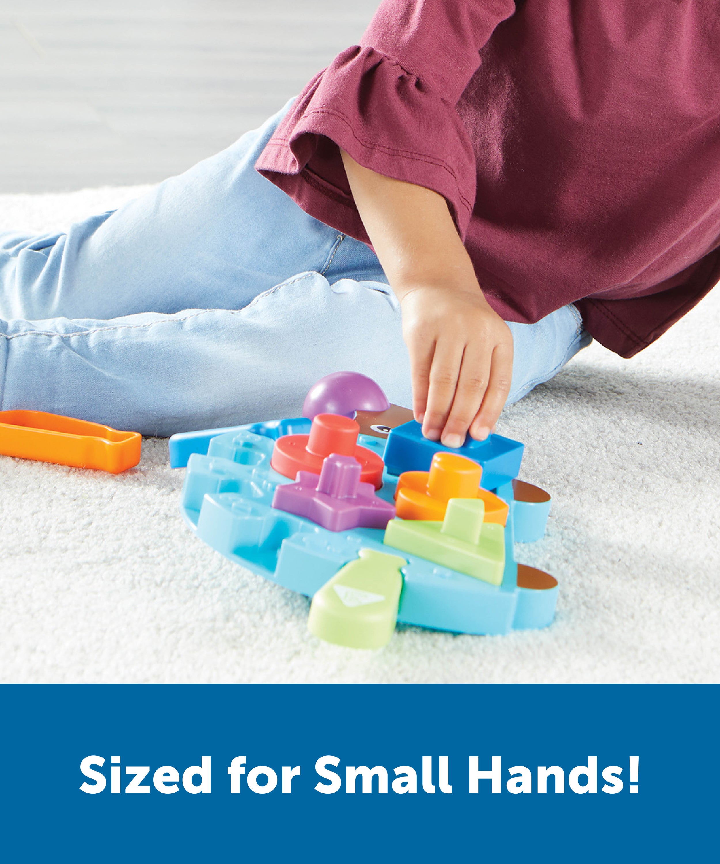 موارد التعلم سبايك القنفذ ذو المهارات الحركية الدقيقة (LER9103)، لعبة فرز الأشكال والألغاز 2 في 1، لعبة تنمية المهارات الحركية الدقيقة للأطفال الصغار، من سن 18 شهرًا فما فوق