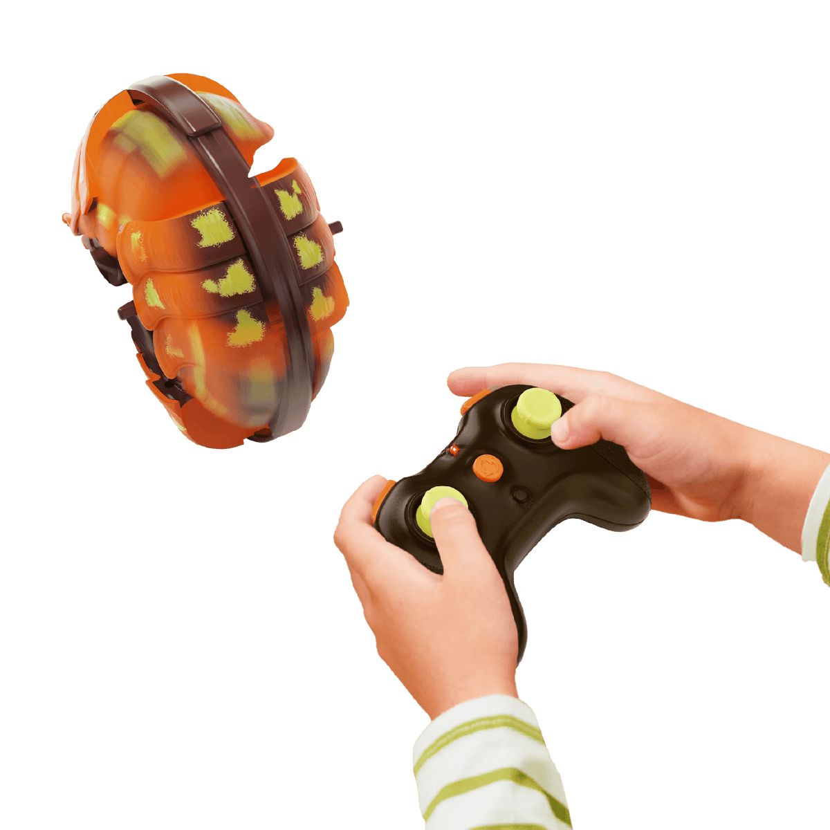 Terra RC Rolling Giant Pillbug | Easy to Control | Remote Control Bug That Rolls, Curls, Races & Balls Up | Glowing LED Eyes | Fun & Educational Insect Toy for Kids | For age 5+