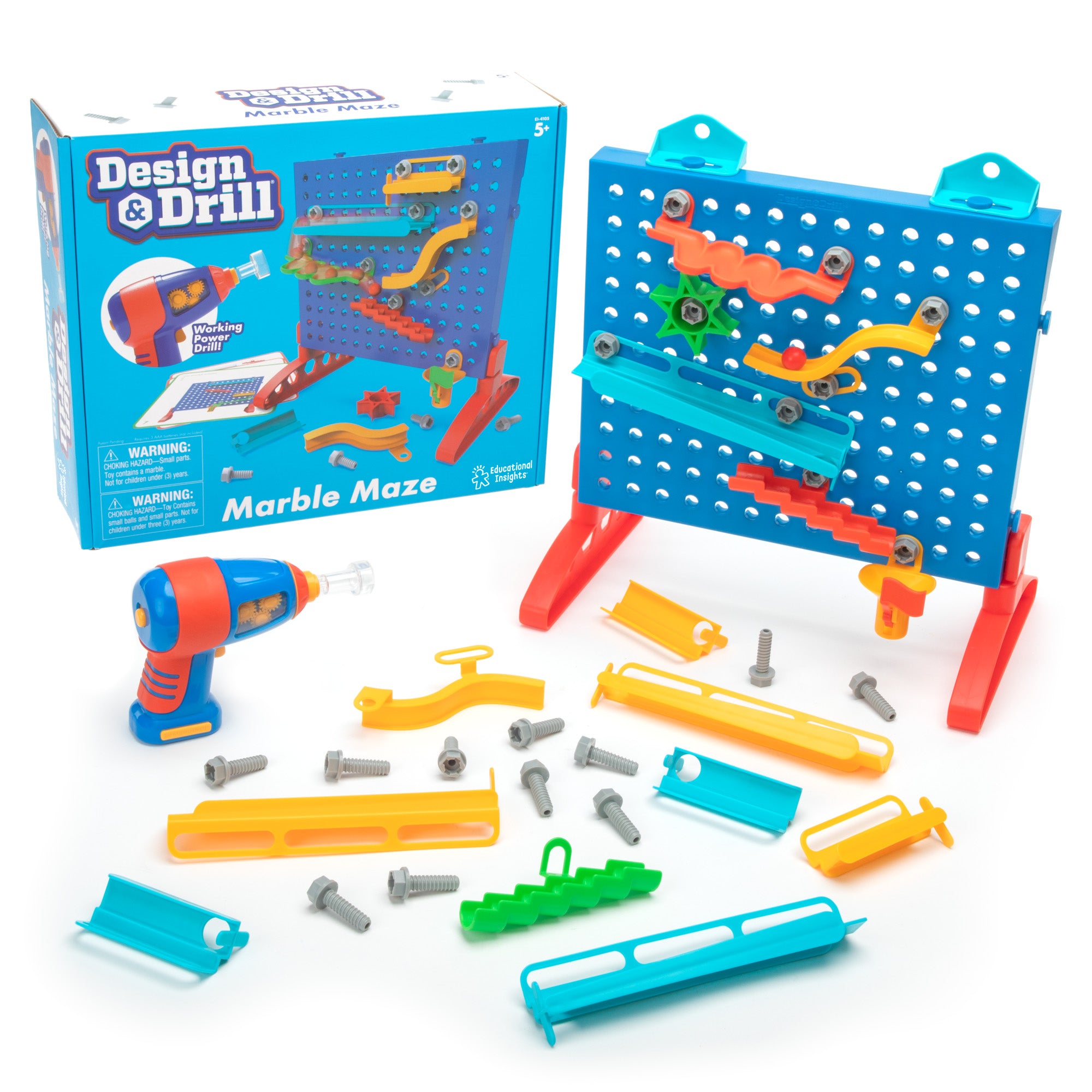 Learning Resources Design & Drill Marble Maze, STEM Construction Toy ...