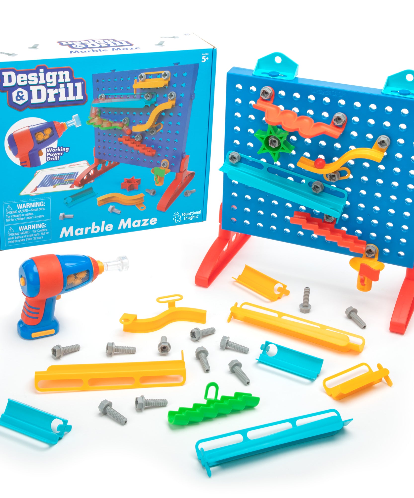 Learning Resources Design & Drill Marble Maze, STEM Construction Toy
