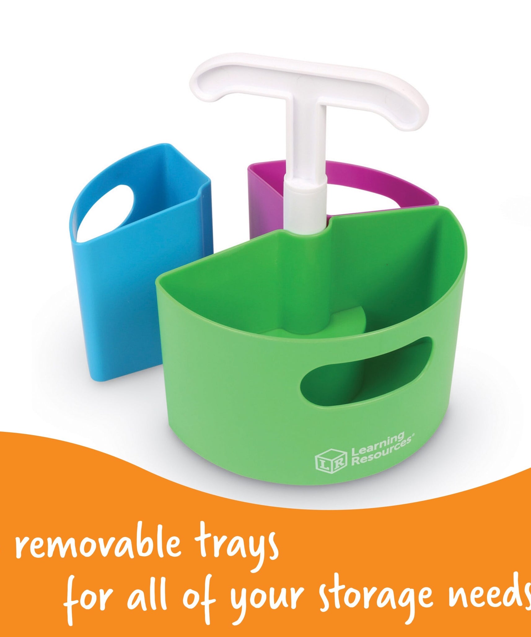 مركز Create-a-Space الصغير من Learning Resources، منظم تخزين مضغوط للأقلام والعلامات والمستلزمات المكتبية، بمقبض سهل الحمل، مثالي للمنزل أو المكتب أو الفصل الدراسي أو مساحة الإبداع