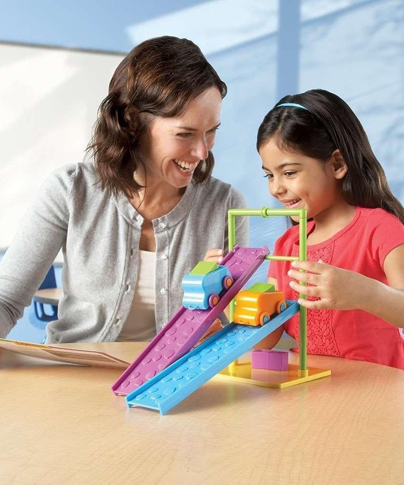 مجموعة أنشطة القوة والحركة في مجالات العلوم والتكنولوجيا والهندسة والرياضيات من Learning Resources، مجموعة علمية عملية للأطفال، من سن 5 سنوات فما فوق