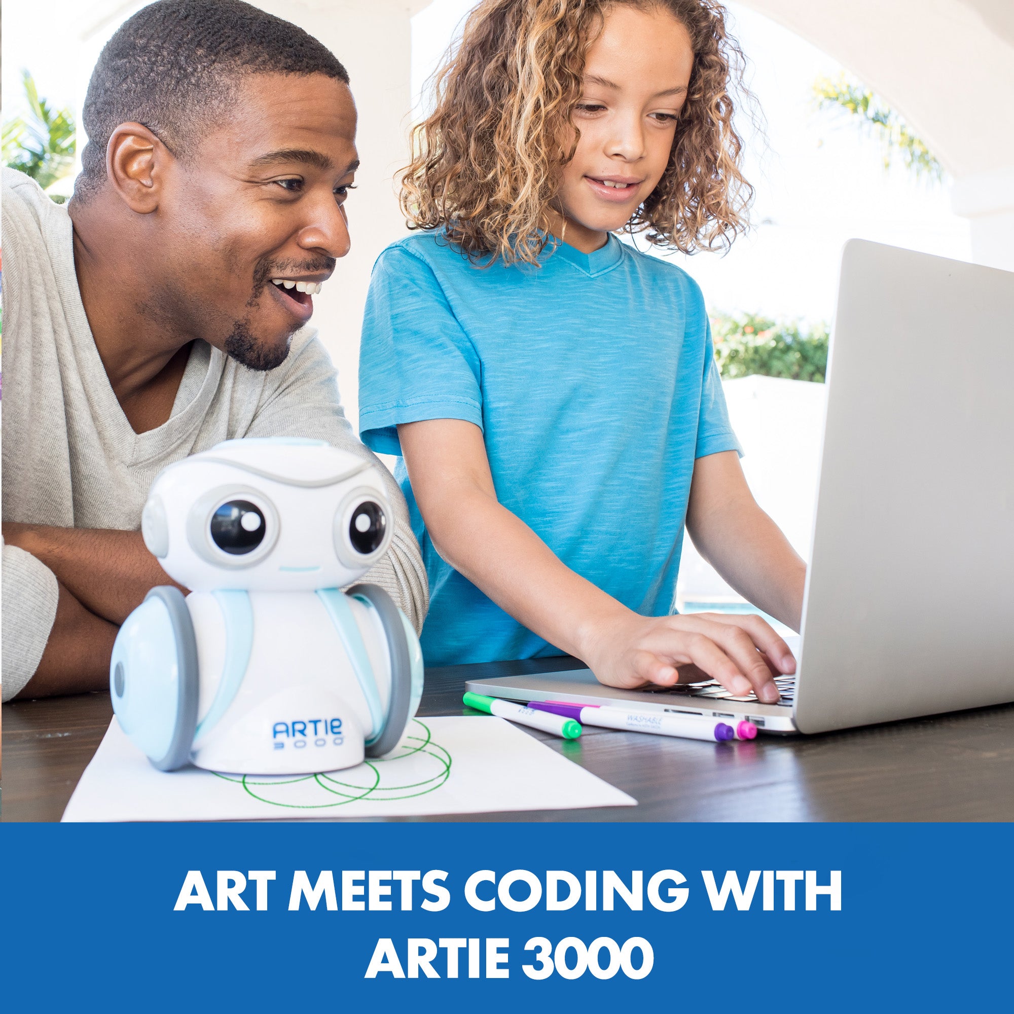 موارد التعلم Artie 3000 روبوت البرمجة، برمجة إبداعية للأطفال مع قدرات الرسم والتصميم (يتطلب جهازًا لوحيًا/كمبيوتر)