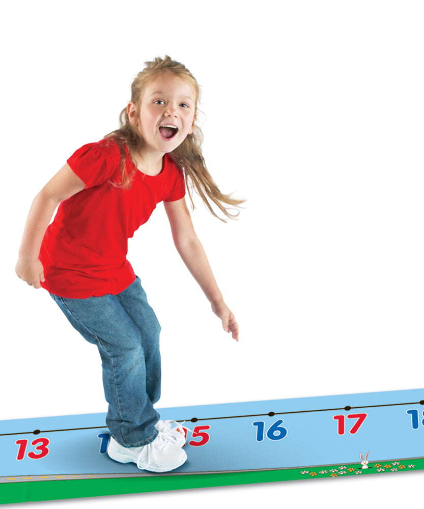 Learning Resources 0–30 Number Line Floor Mat Durable Vinyl Math Mat for Kids Ages 5 Plus