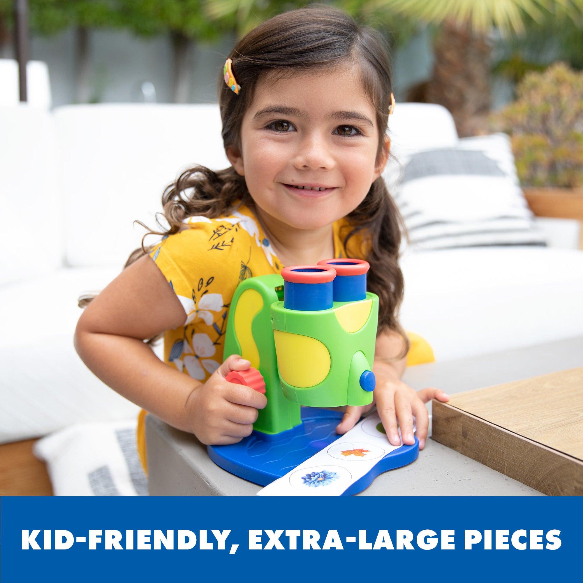 موارد تعليمية: جيو سفاري جونيور. مجهر "ماي فيرست ميكروسكوب"، أداة علمية للمبتدئين للأطفال مزودة بإضاءة LED وتركيز سهل، مناسبة لمرحلة ما قبل المدرسة، مناسبة للأعمار من 3 سنوات فما فوق