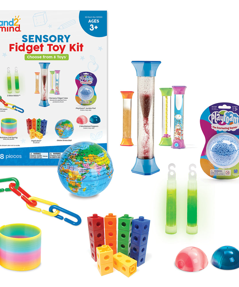 مجموعة ألعاب فيدجيت الحسية من Learning Resources، أدوات لتخفيف القلق والتهدئة للأطفال من سن 3 سنوات فما فوق
