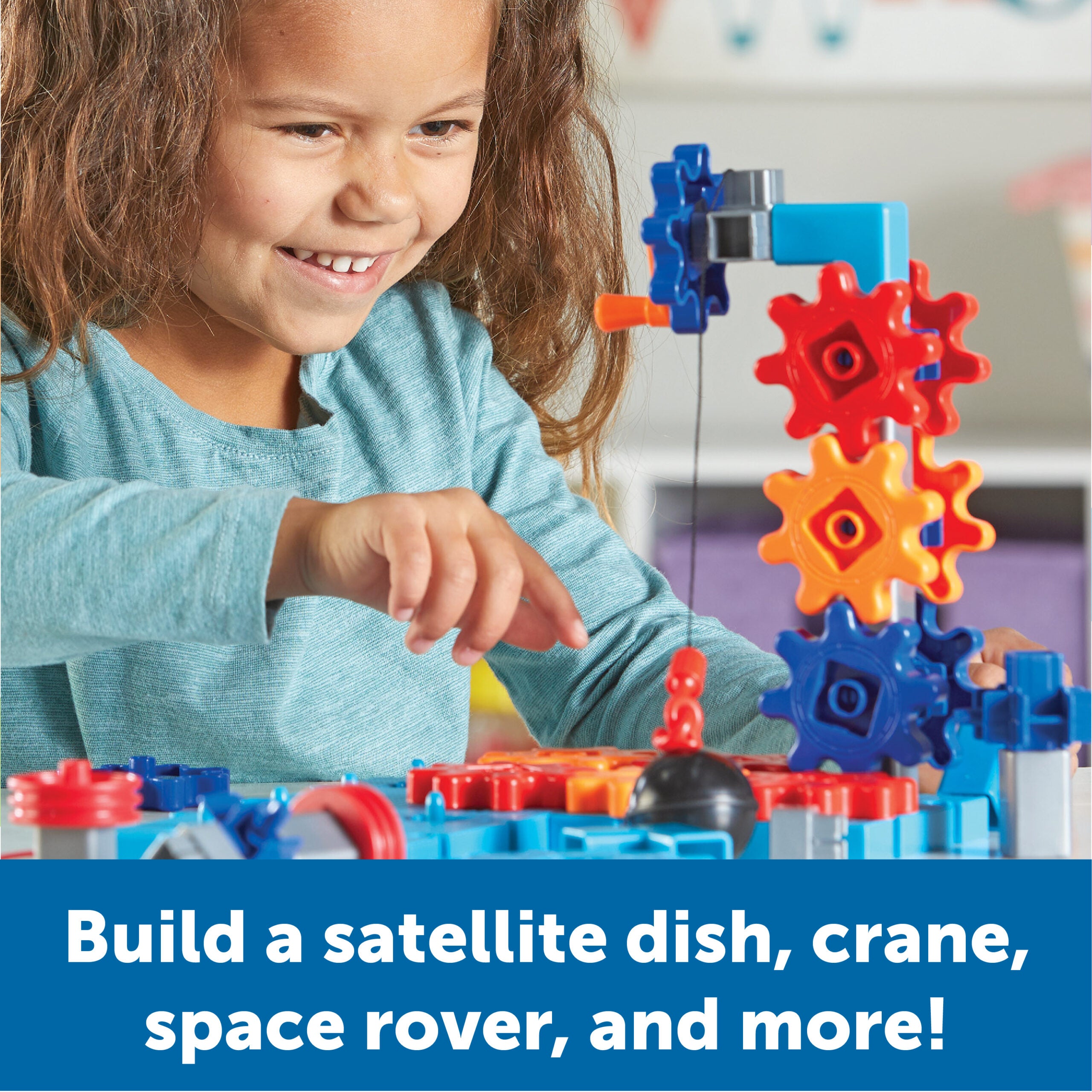 مجموعة بناء STEM Explorers Machine Makers من Learning Resources، مكونة من 50 قطعة للأطفال، ألعاب هندسية، اصنع آلاتك الخاصة، للأعمار من 5 سنوات فما فوق، تتضمن بطاقات أنشطة