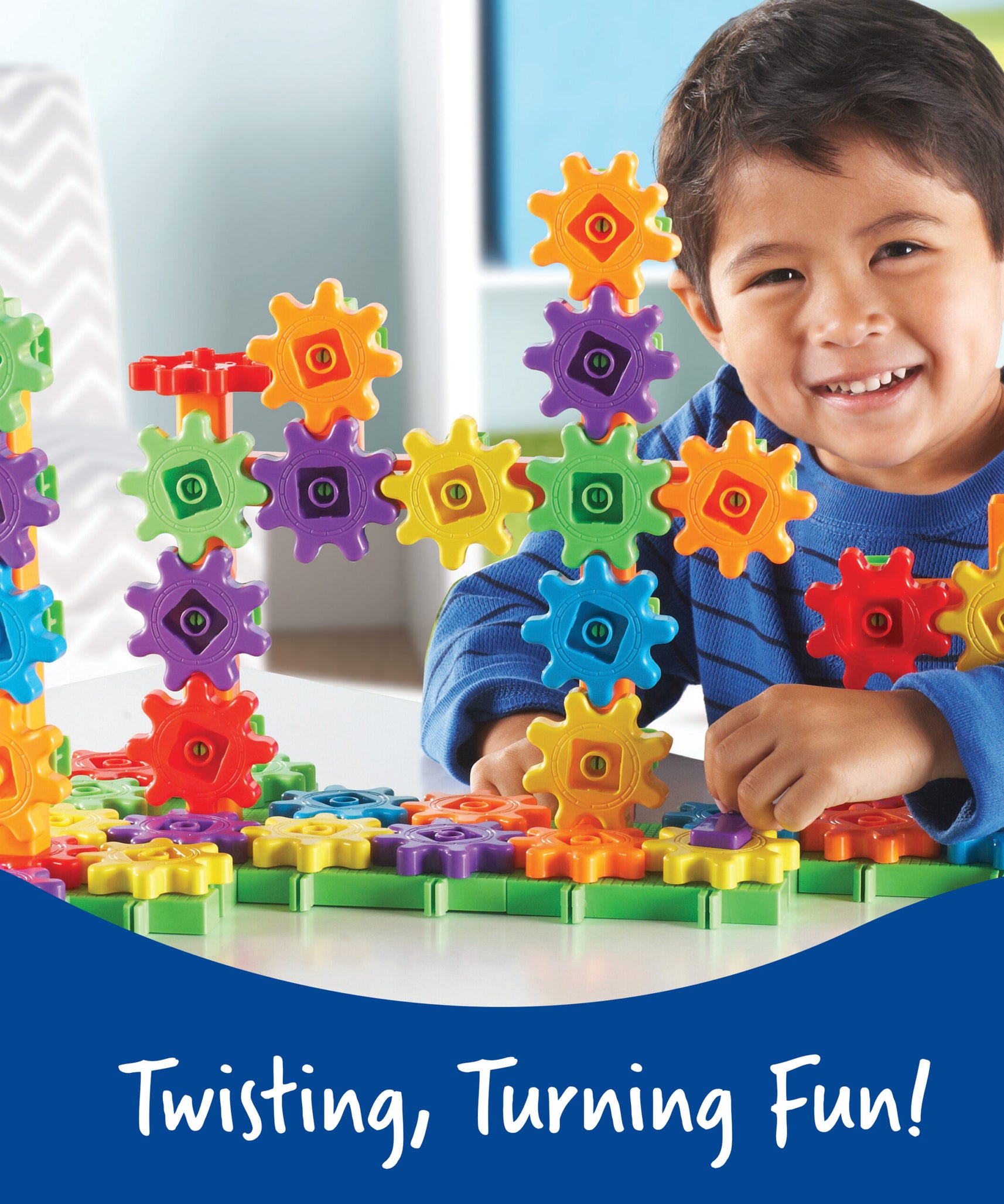 مجموعة بناء جيرز! جيرز! جيرز! ديلوكس (مجموعة من ١٠٠ قطعة)، تجربة عملية ممتعة للمهندسين الصغار