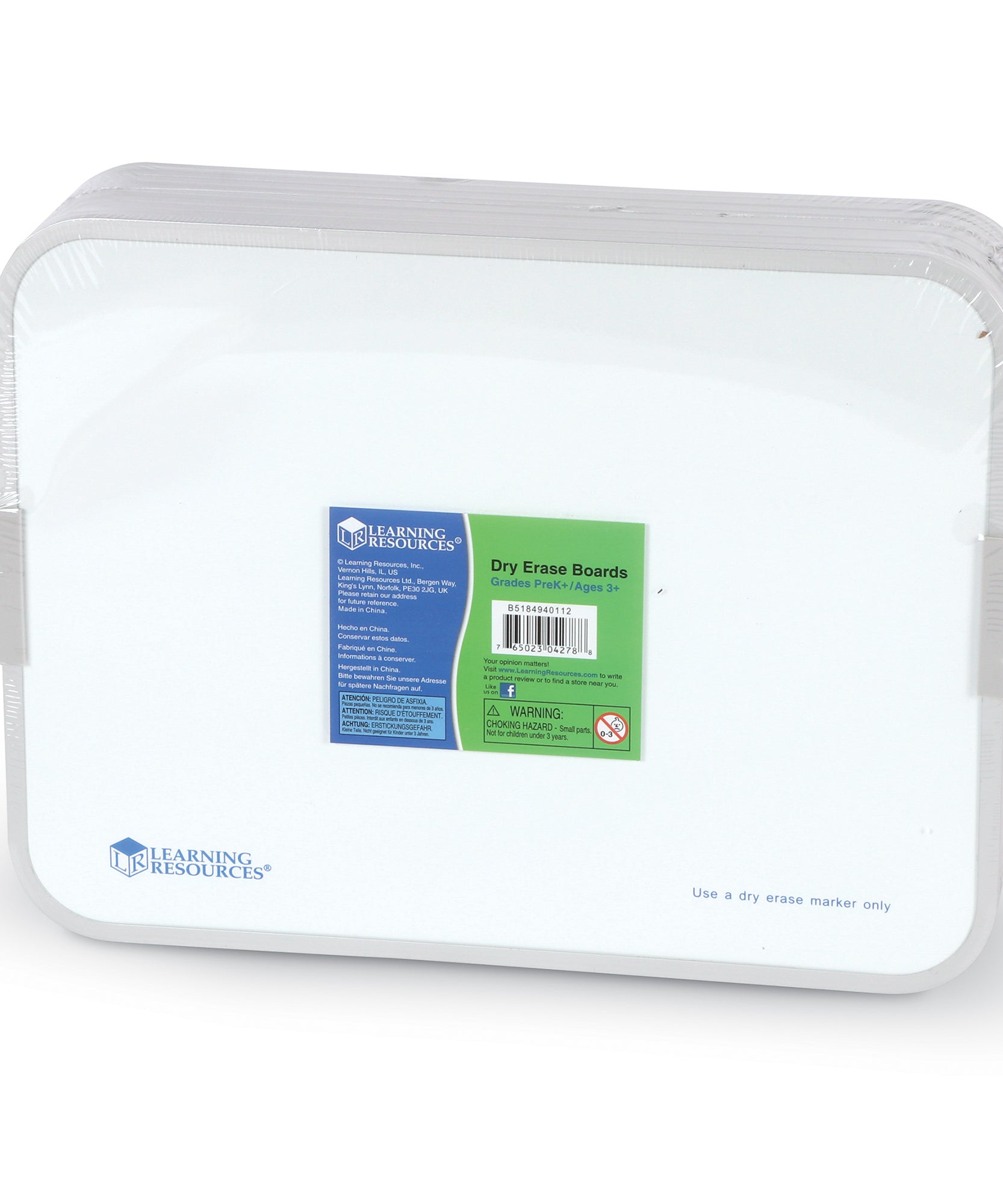 ألواح مغناطيسية مزدوجة الجوانب قابلة للمسح الجاف من Learning Resources (مجموعة من 10 قطع)، مغناطيسية، سهلة التنظيف، مثالية للتعلم المستقل والأنشطة الصفية، للأعمار من 3 إلى 13 عامًا