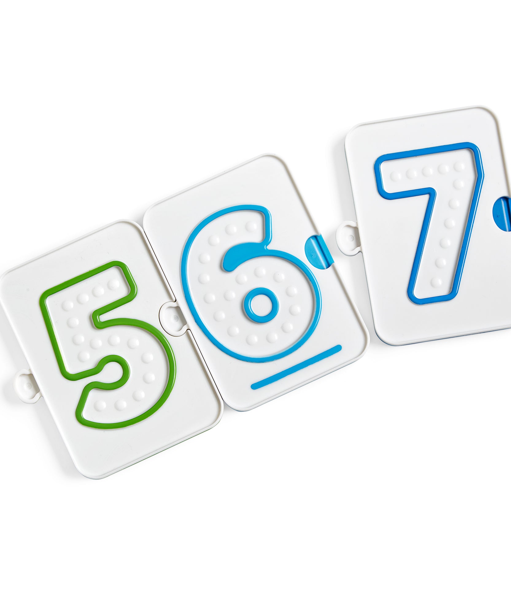 صواني الأرقام الحسية من Learning Resources، 10 ألواح تتبع الأصابع ذات الوجهين للعد وتكوين الأرقام، مصنوعة من البلاستيك المعاد تدويره، مناسبة للأعمار من 3 سنوات فما فوق